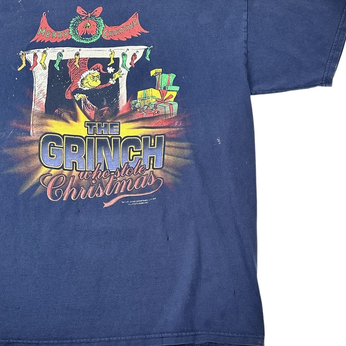 Vintage Vintage 1999 Dr Seuss Grinch Who Stole Christmas 90s Tee Size US XL / EU 56 / 4 - 2 Thumbnail