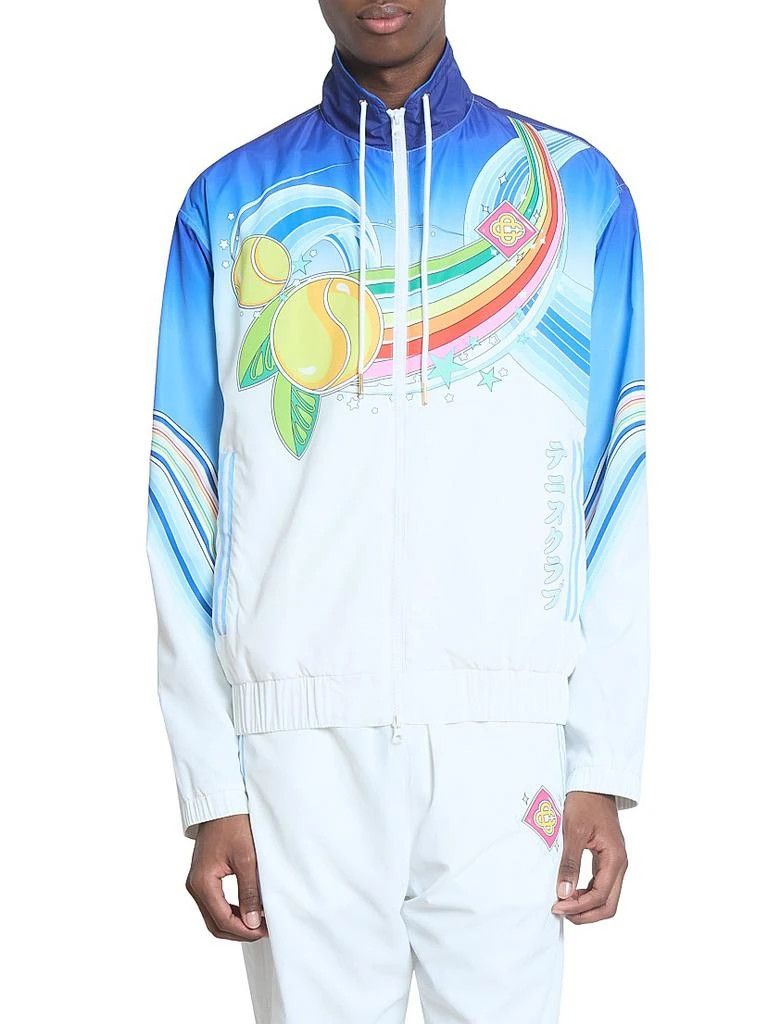 Casablanca os11x0326 Printed Taffeta Jacket in Multicolor Size US XL / EU 56 / 4 - 3 Thumbnail
