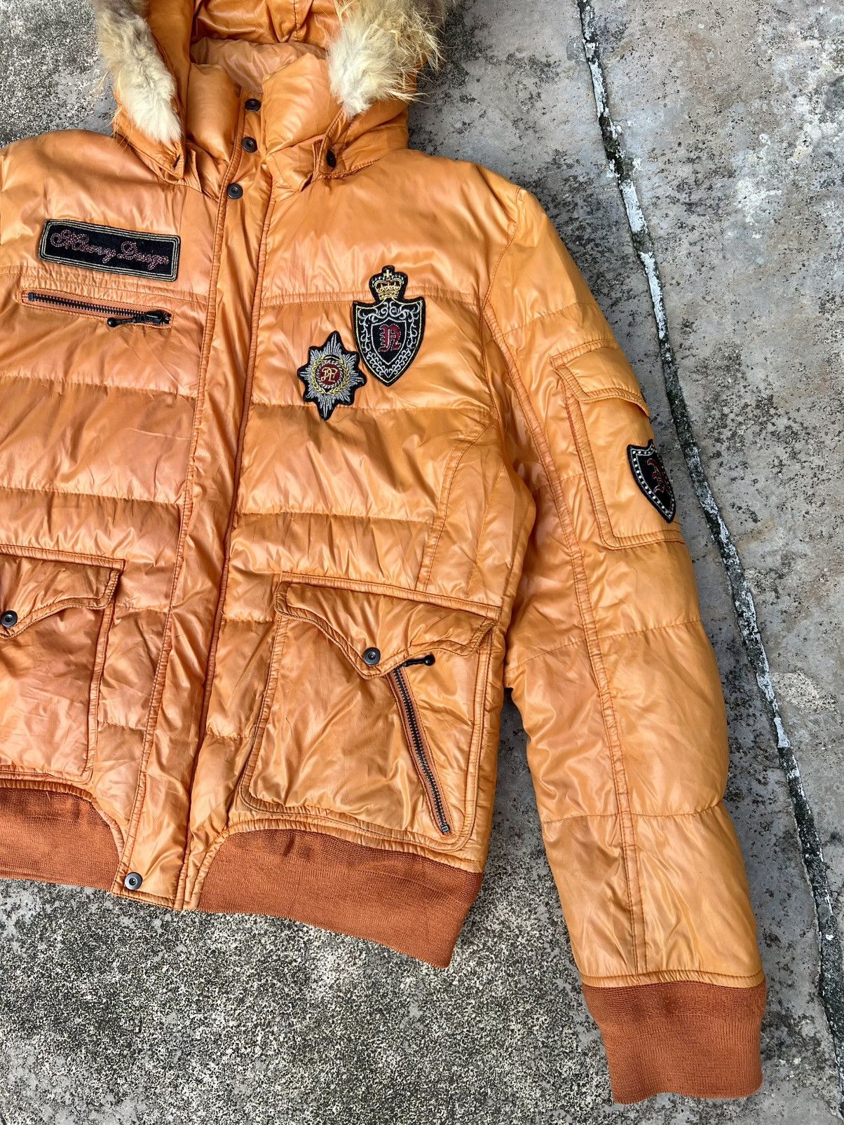 If Six Was Nine Vintage Nicole Club For Men Faux Fur Flame Hoodie Jacket Size US L / EU 52-54 / 3 - 8 Thumbnail