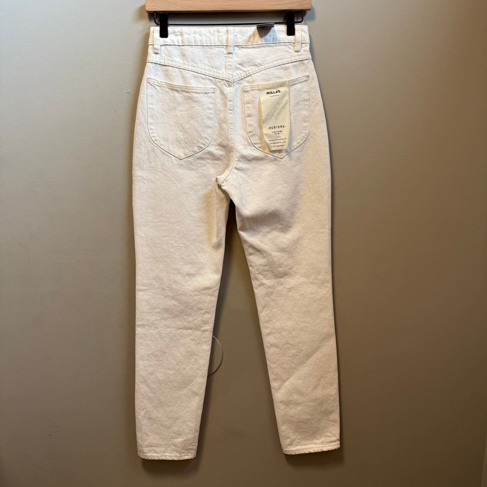 Rolla's Rolla’s Size 26 Dusters High Rise Straight Jean White New Size 26" / US 2 / IT 38 - 4 Thumbnail