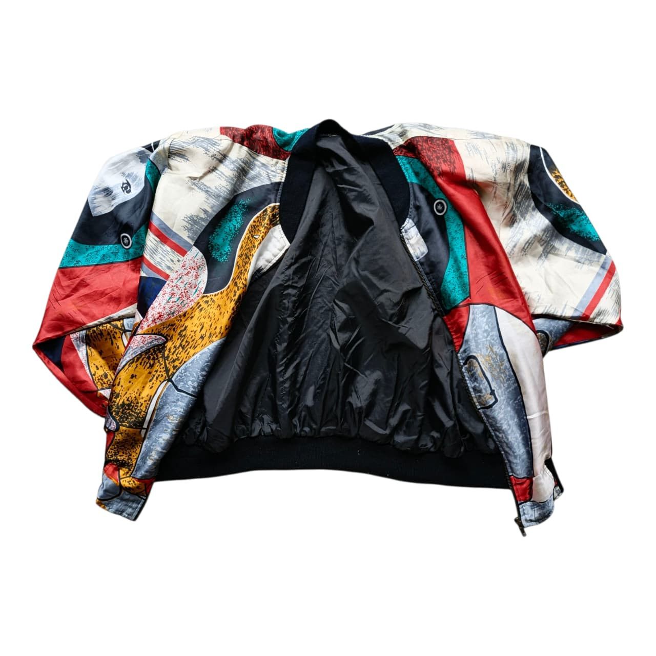Vintage Picasso 90's Zip Bomber Jacket Size US L / EU 52-54 / 3 - 3 Thumbnail