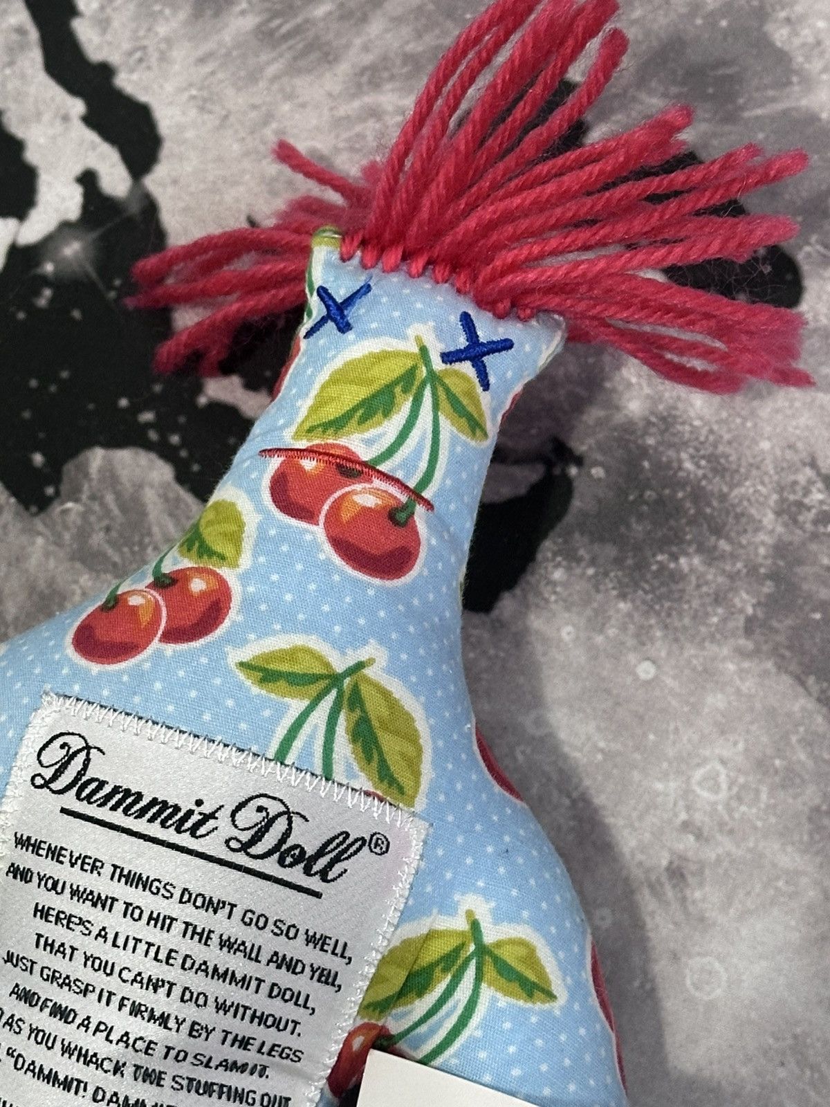 Other Dammit Doll Cherry Pattern Yarn Hair Figure Size ONE SIZE - 2 Thumbnail