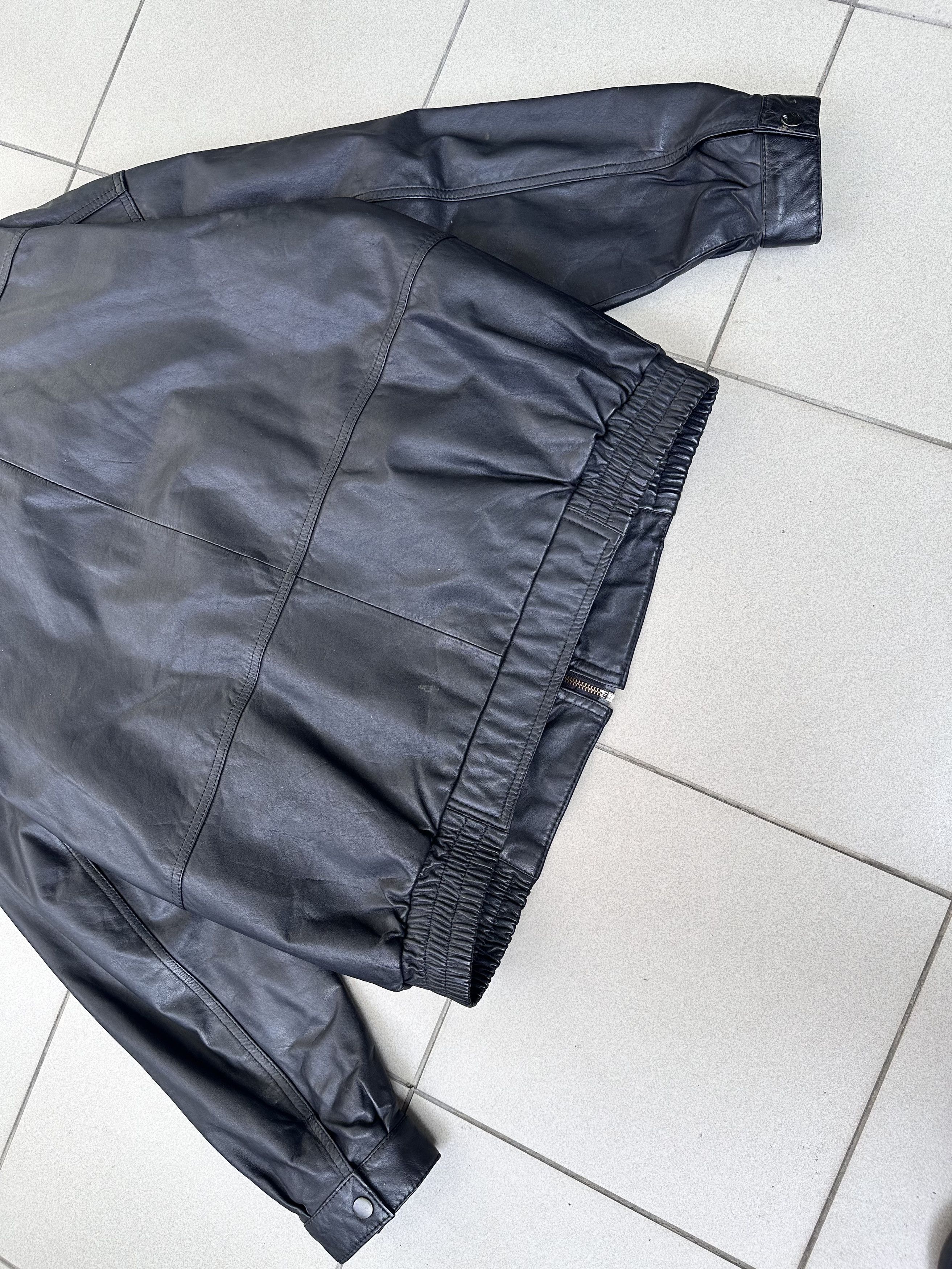 Leather × Vintage Vintage Avant Garde men biker boxy leather jacket starboy Size US L / EU 52-54 / 3 - 7 Thumbnail