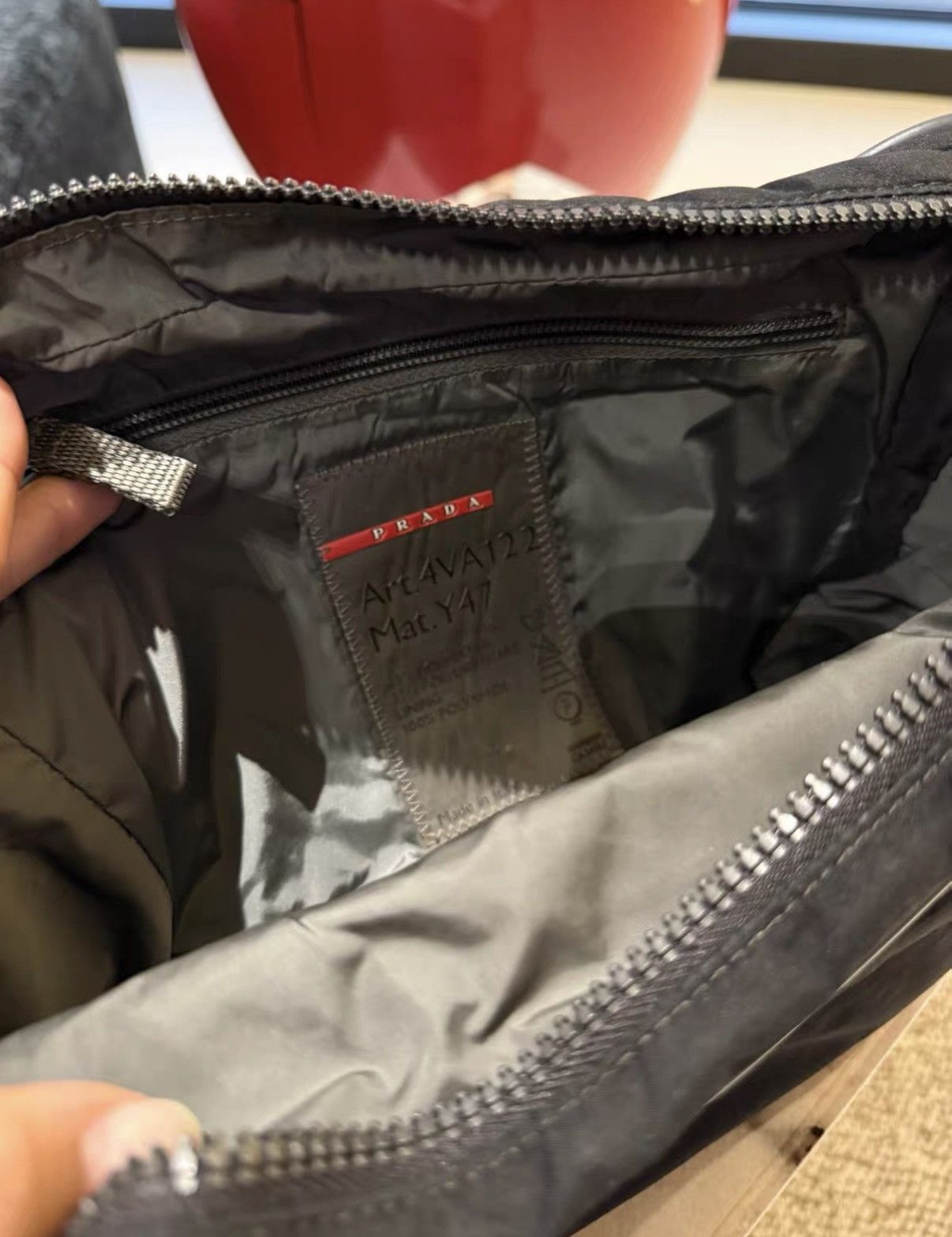Prada Prada Vintage 90s Label Parachute Crossbody Camera Bag J36 Size ONE SIZE - 6 Thumbnail