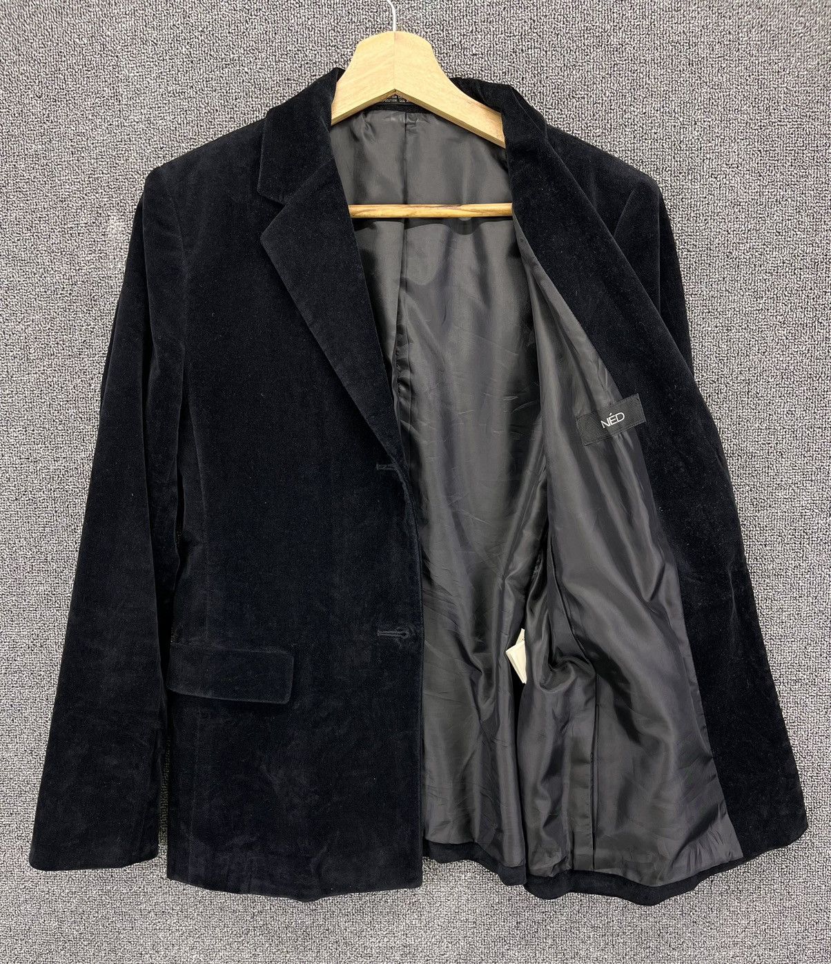 Yohji Yamamoto Vintage Yohji Yamamoto Ined Velvet Blazer Coat Jacket Size M / US 6-8 / IT 42-44 - 5 Thumbnail