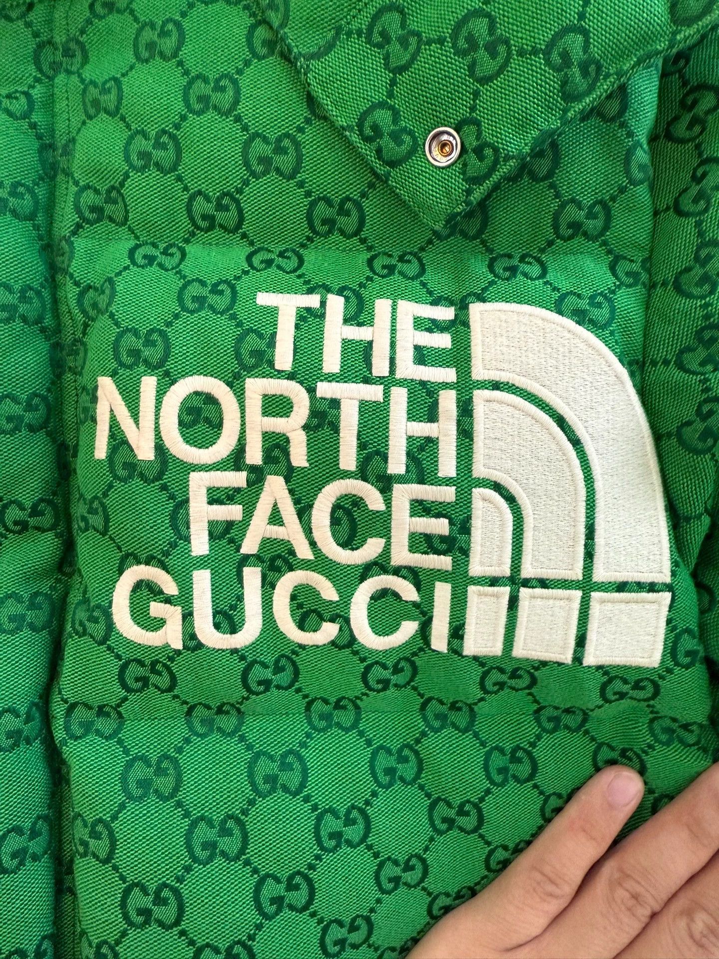 Gucci Gucci All Over Logo Collab Down Jacket Green Limited XS Size US XS / EU 42 / 0 - 5 Thumbnail