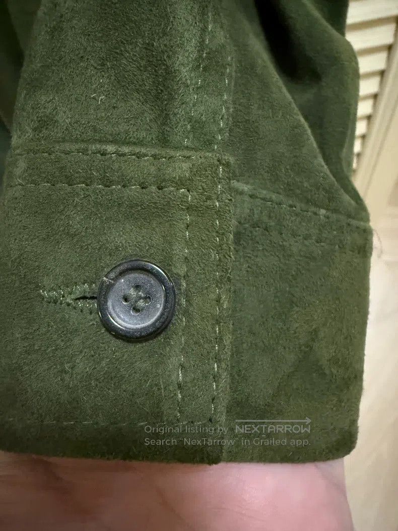 Our Legacy Our Legacy Military green suede jacket Size US M / EU 48-50 / 2 - 7 Thumbnail