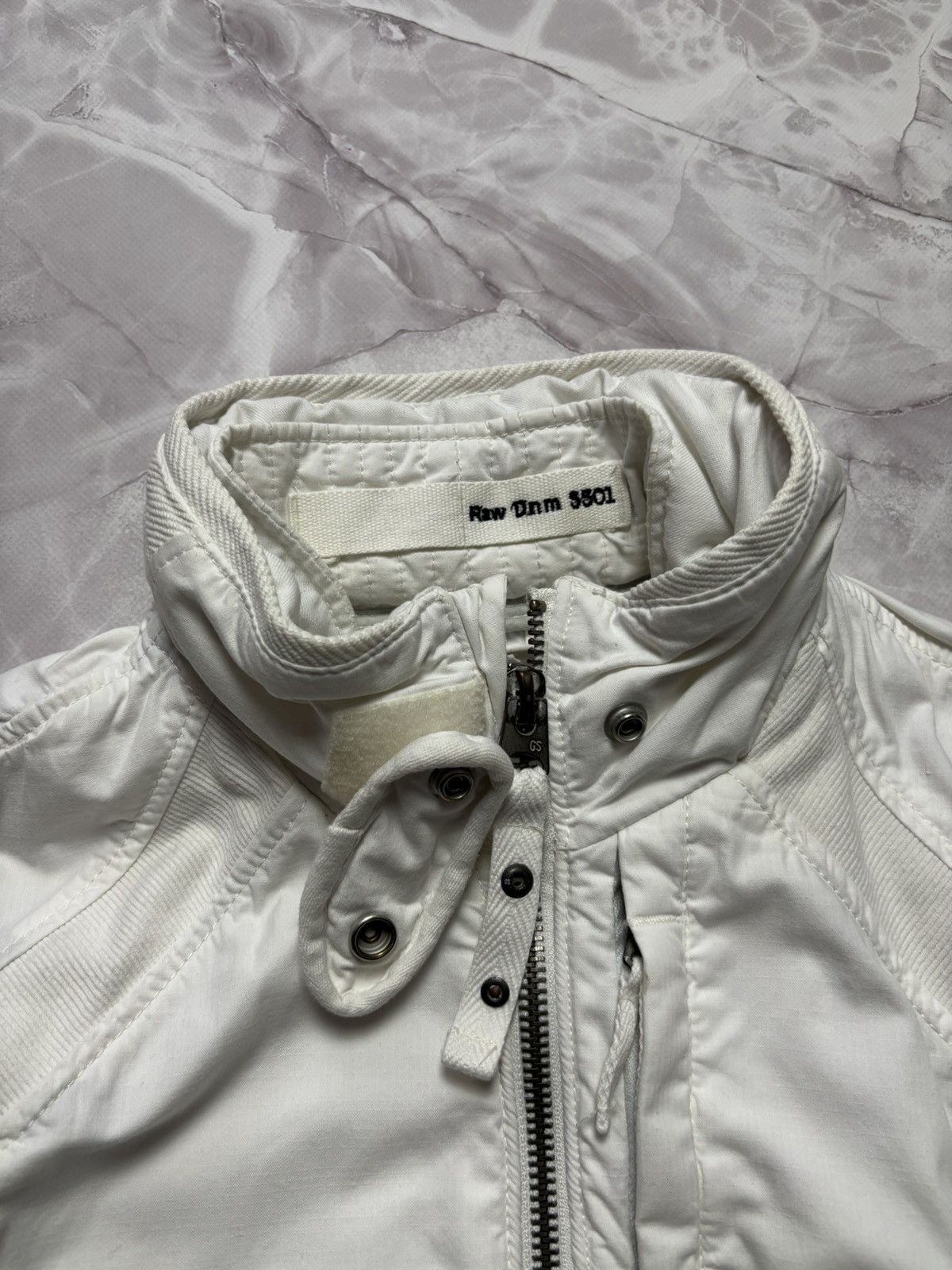 G-Star G-Star RAW Y2K 2000s Utility Military Jacket White Womens M Size M / US 6-8 / IT 42-44 - 9 Thumbnail