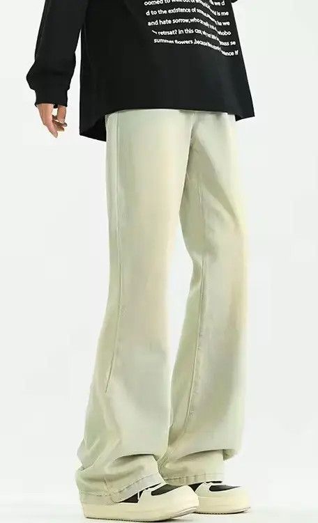 Japanese Brand Himejima x Kai Yellow mud jeans, slightly flared pants Size US 28 / EU 44 - 6 Thumbnail