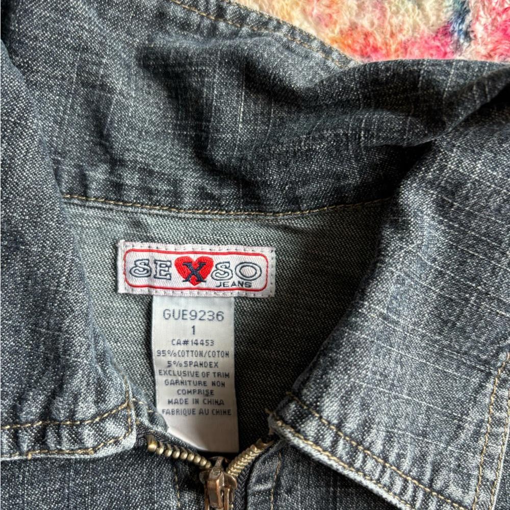 Designer Y2K SEXSO jeans jacket Size XS / US 0-2 / IT 36-38 - 3 Thumbnail