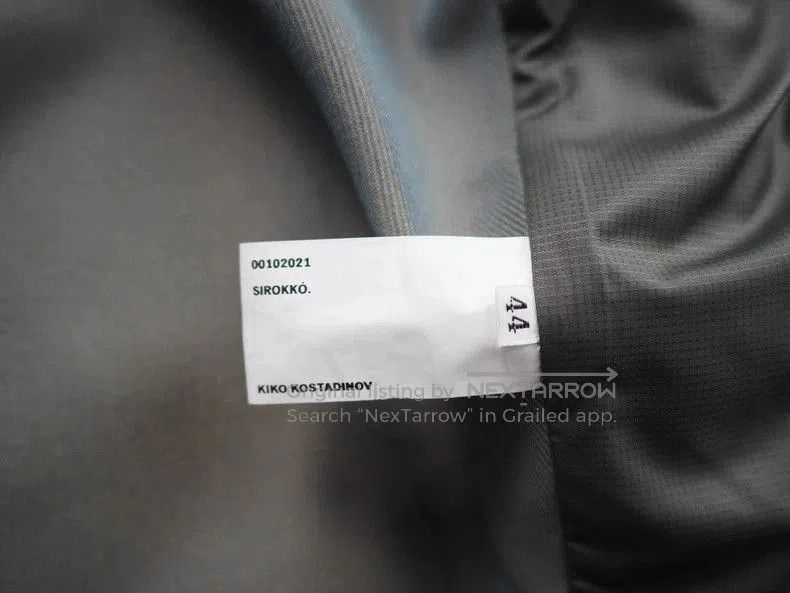 Kiko Kostadinov Grey Wool Blend Gradient Jacket from Kiko. Size US S / EU 44-46 / 1 - 6 Thumbnail