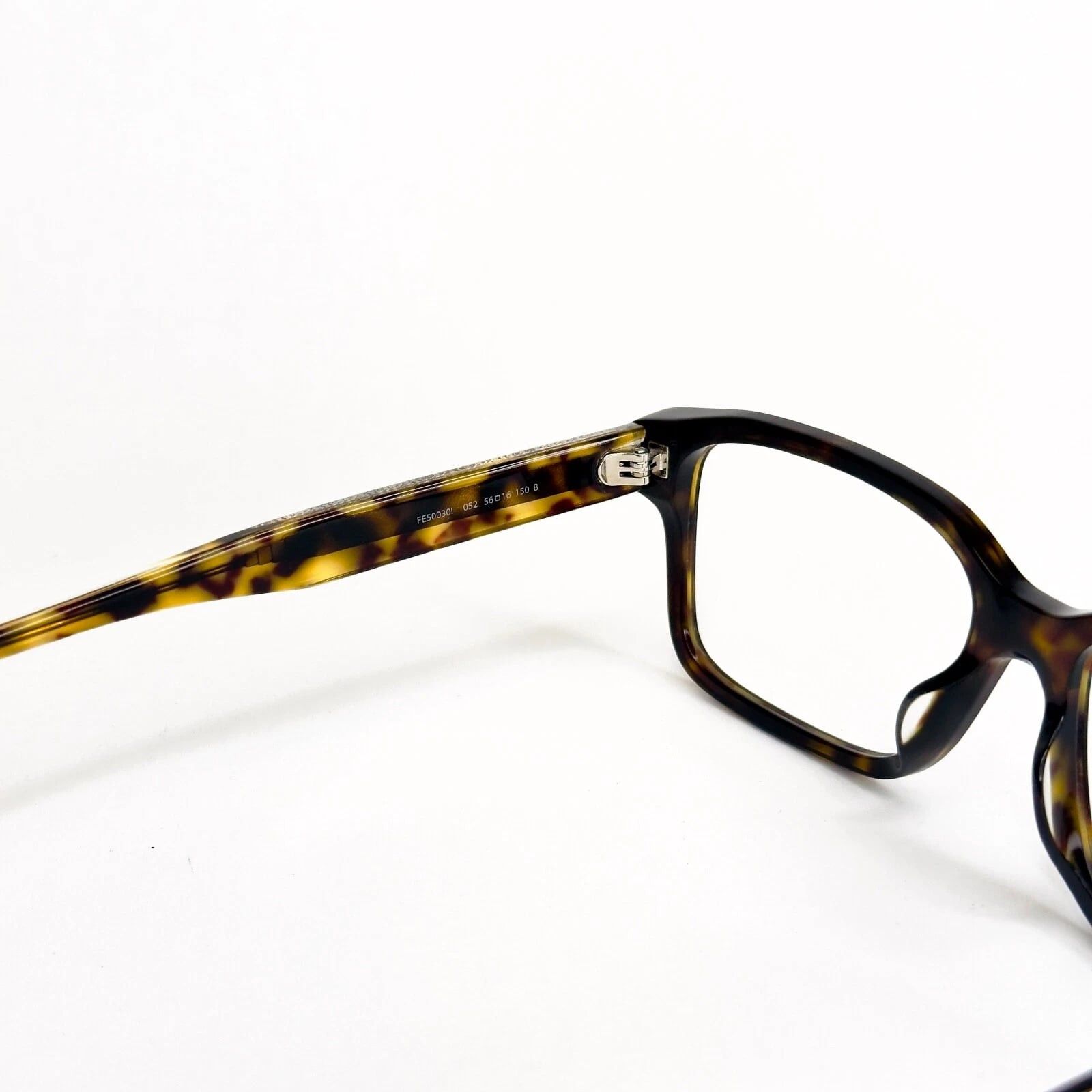 Fendi FENDI 50030 052 Brown Gold Print Eyeglasses FE50030I 052 Size ONE SIZE - 6 Thumbnail