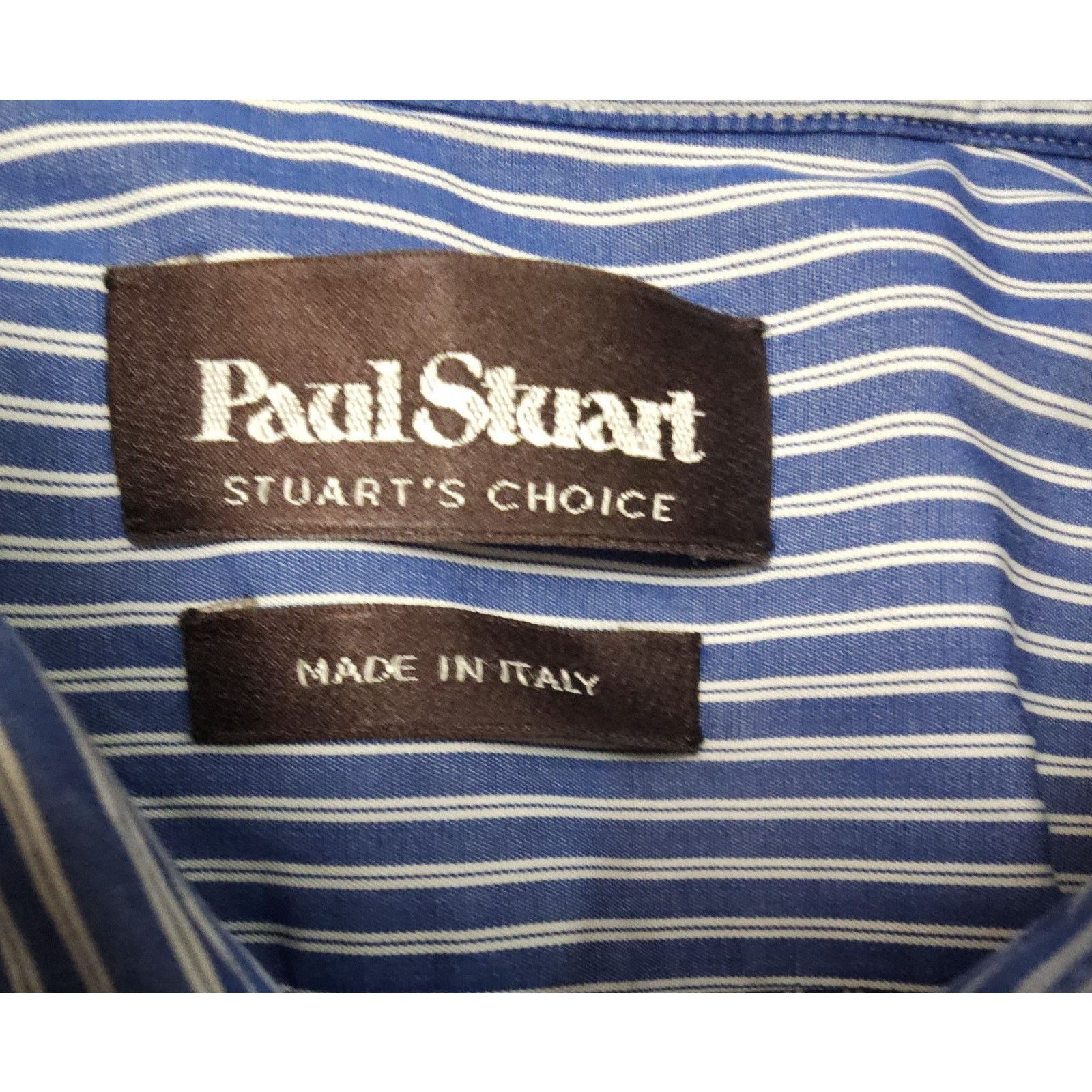Paul Stuart PAUL STUART Italy Stuart's choice Striped Button Shirt 16 Size US L / EU 52-54 / 3 - 3 Thumbnail