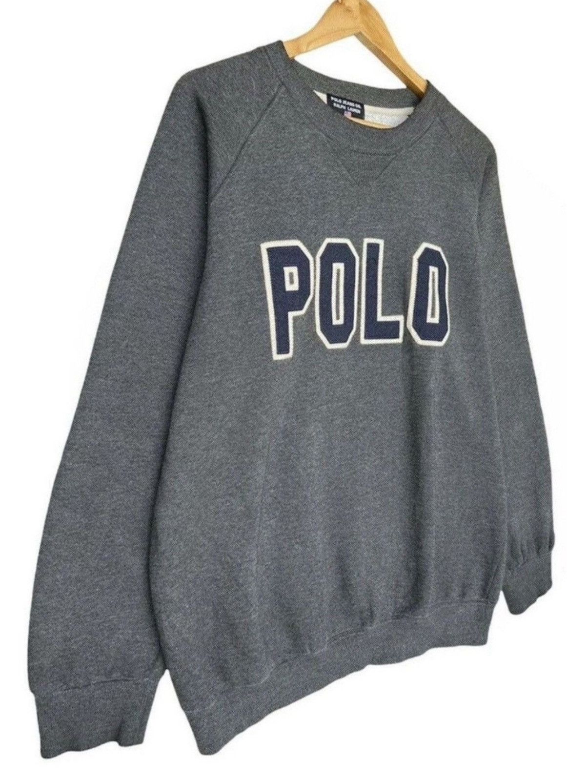 Polo Ralph Lauren Vintage Polo Ralph Lauren Embroidered Baggy Boxy Sweatshirt Size US L / EU 52-54 / 3 - 3 Thumbnail