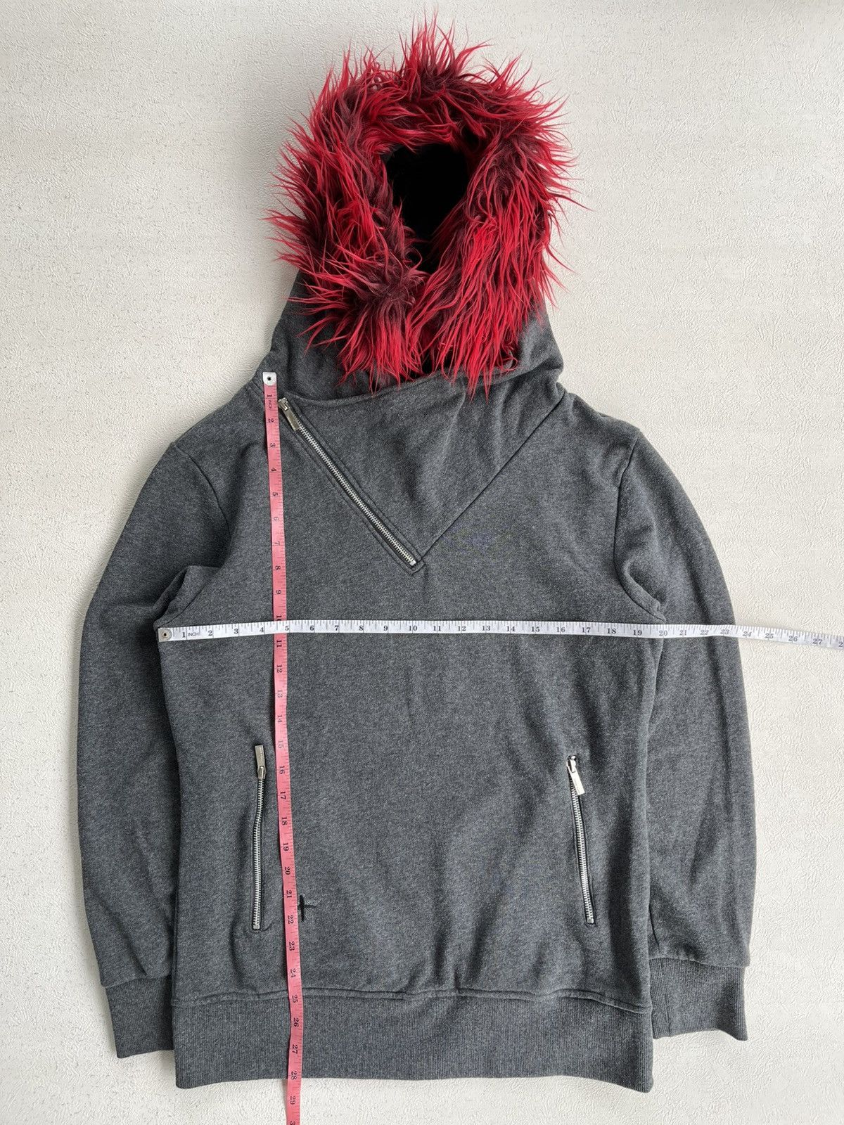 If Six Was Nine Japanese Asymmetrical Fur Hoodie Seditionaries Punk vkei Size US L / EU 52-54 / 3 - 2 Thumbnail