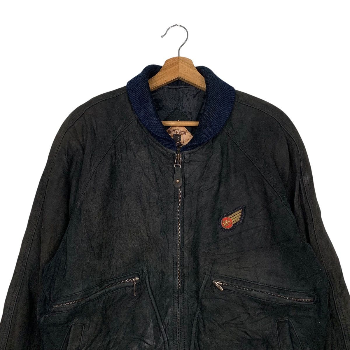 Other Ruff Hewn Military Leather Jacket Size US M / EU 48-50 / 2 - 2 Thumbnail