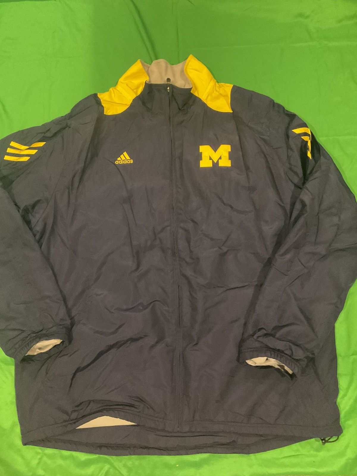 NCAA × Vintage Adidas Michigan Wolverines black and yellow jacket Size US XXL / EU 58 / 5 - 1 Thumbnail