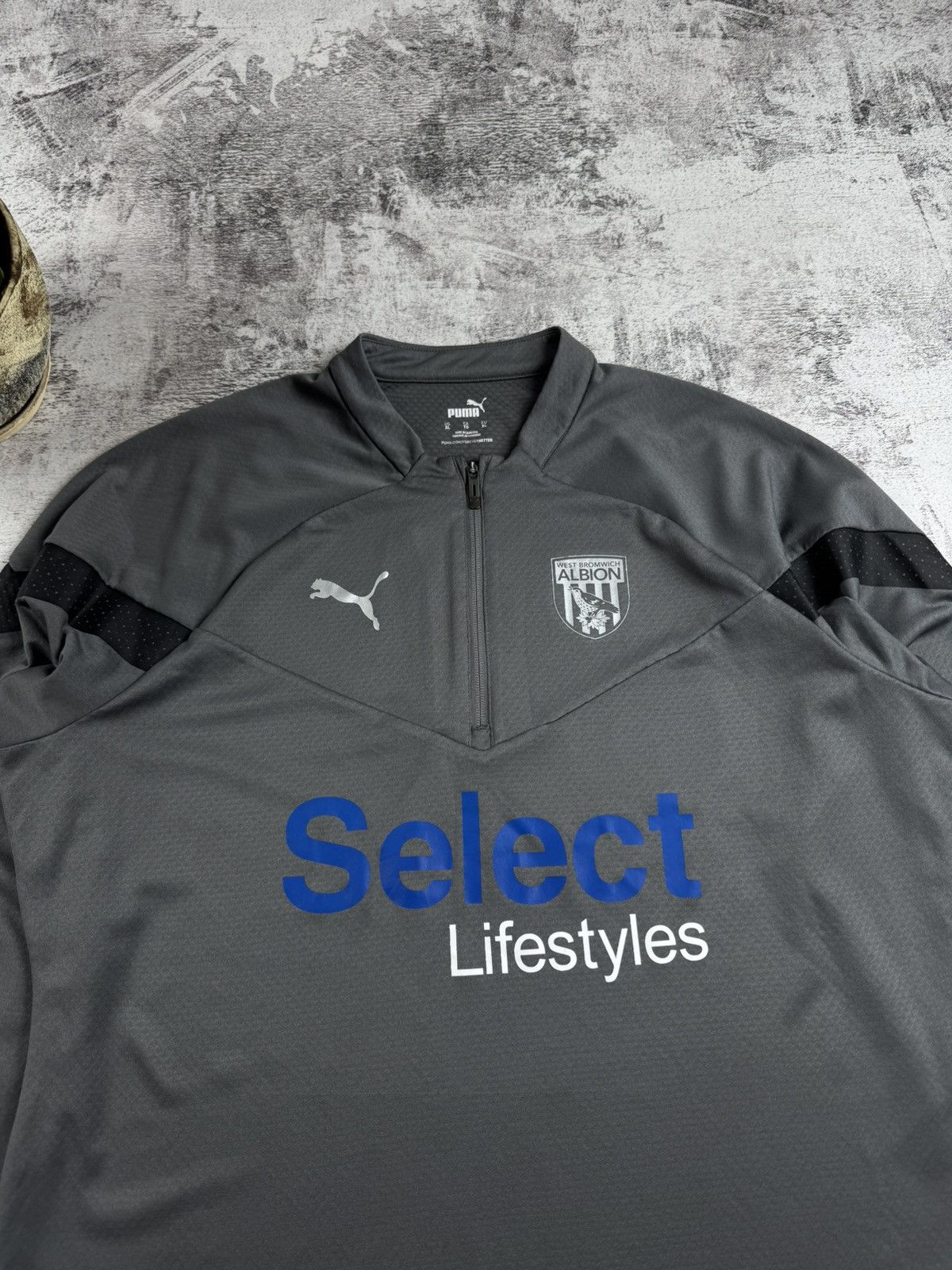 Puma #10 West Bromwich FC Albion Issue LongSleeve Puma Soccer Football Jersey T Shirt Size US XL / EU 56 / 4 - 6 Thumbnail