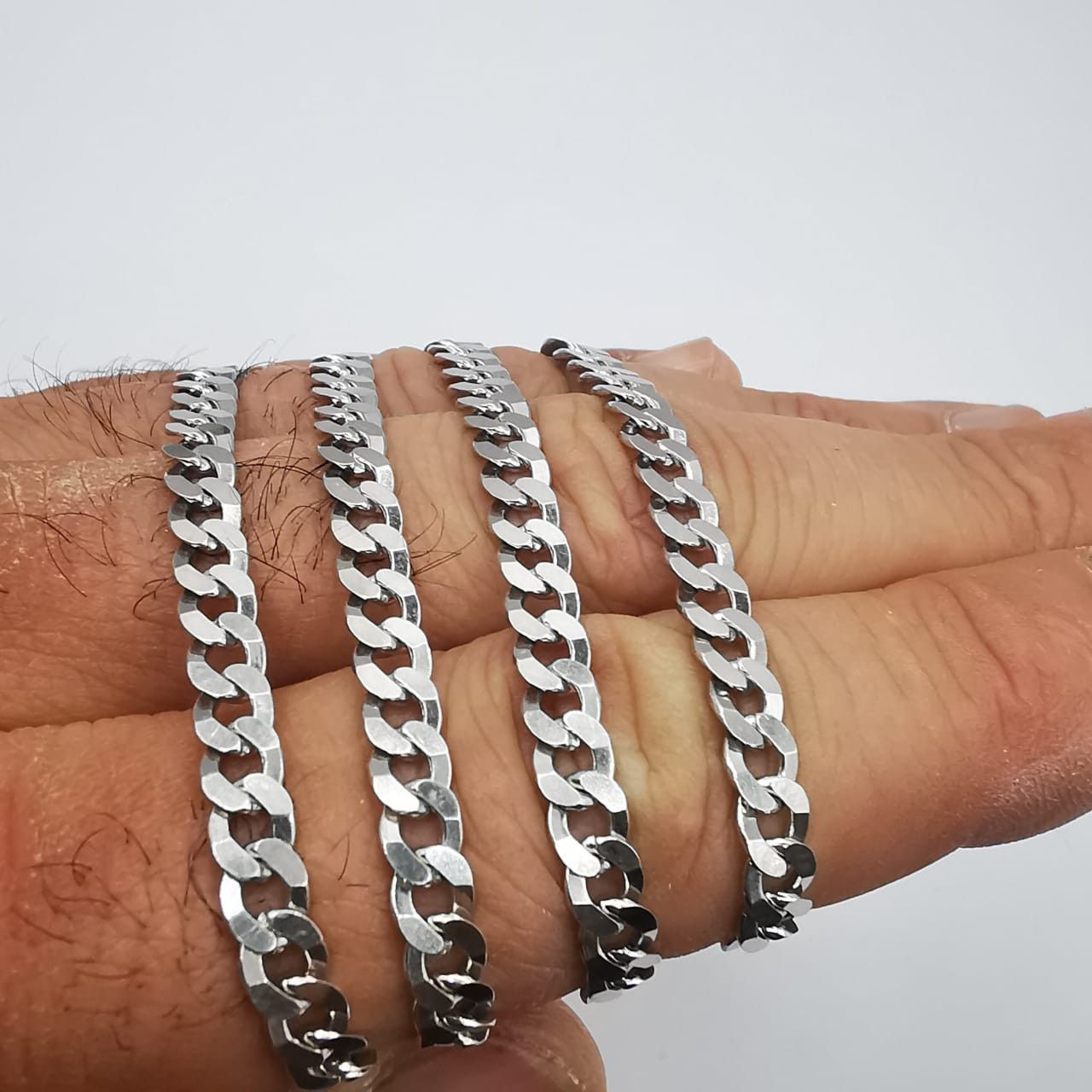 Sterling Silver Vintage Beautiful Jewelry Chain,925 Sterling Silver 18,41g Size ONE SIZE - 8 Thumbnail