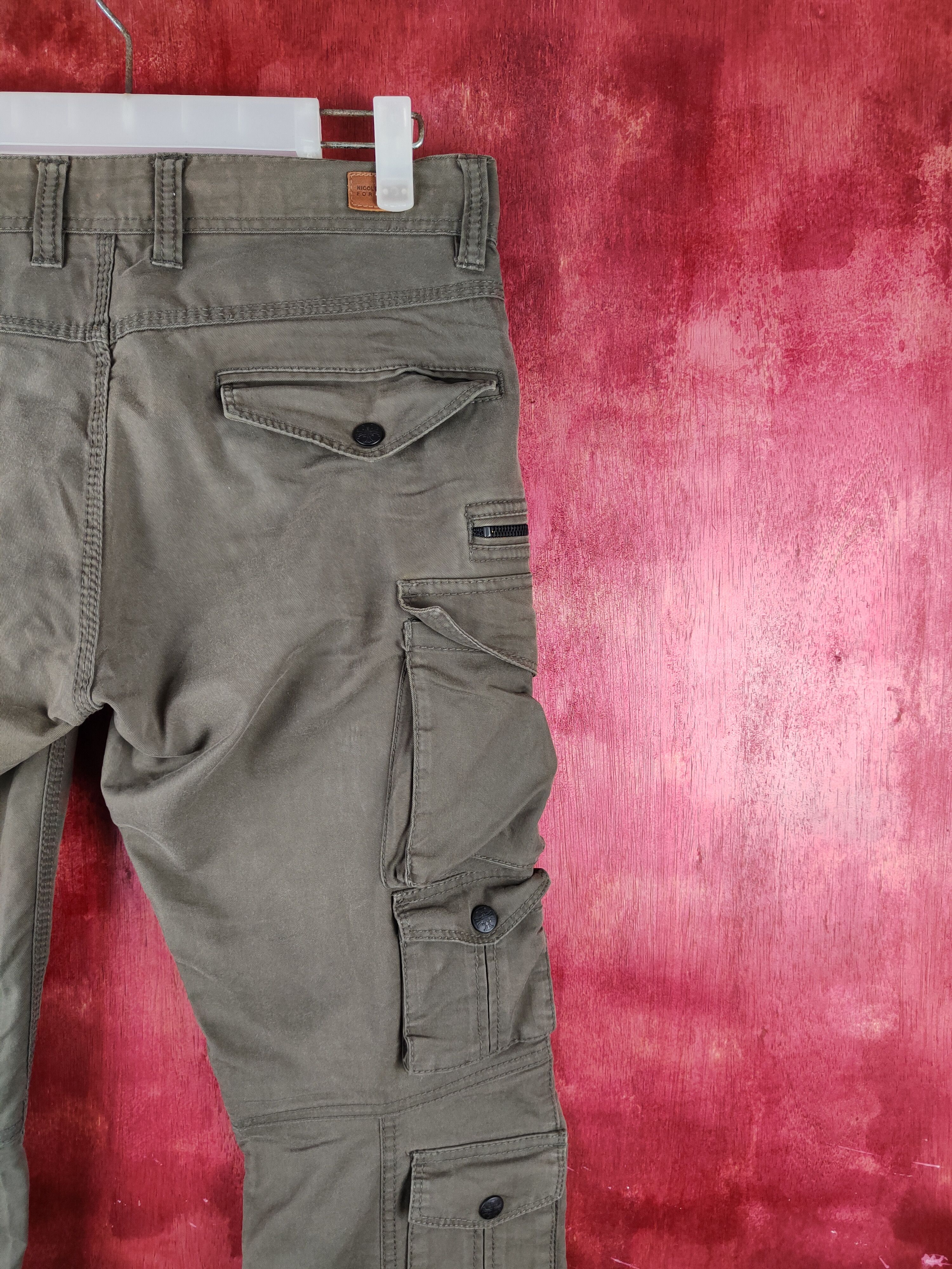 Japanese Brand DL Nicole Club Dark Brown Multipocket Cargo Pants #S1260 Size US 30 / EU 46 - 11 Thumbnail