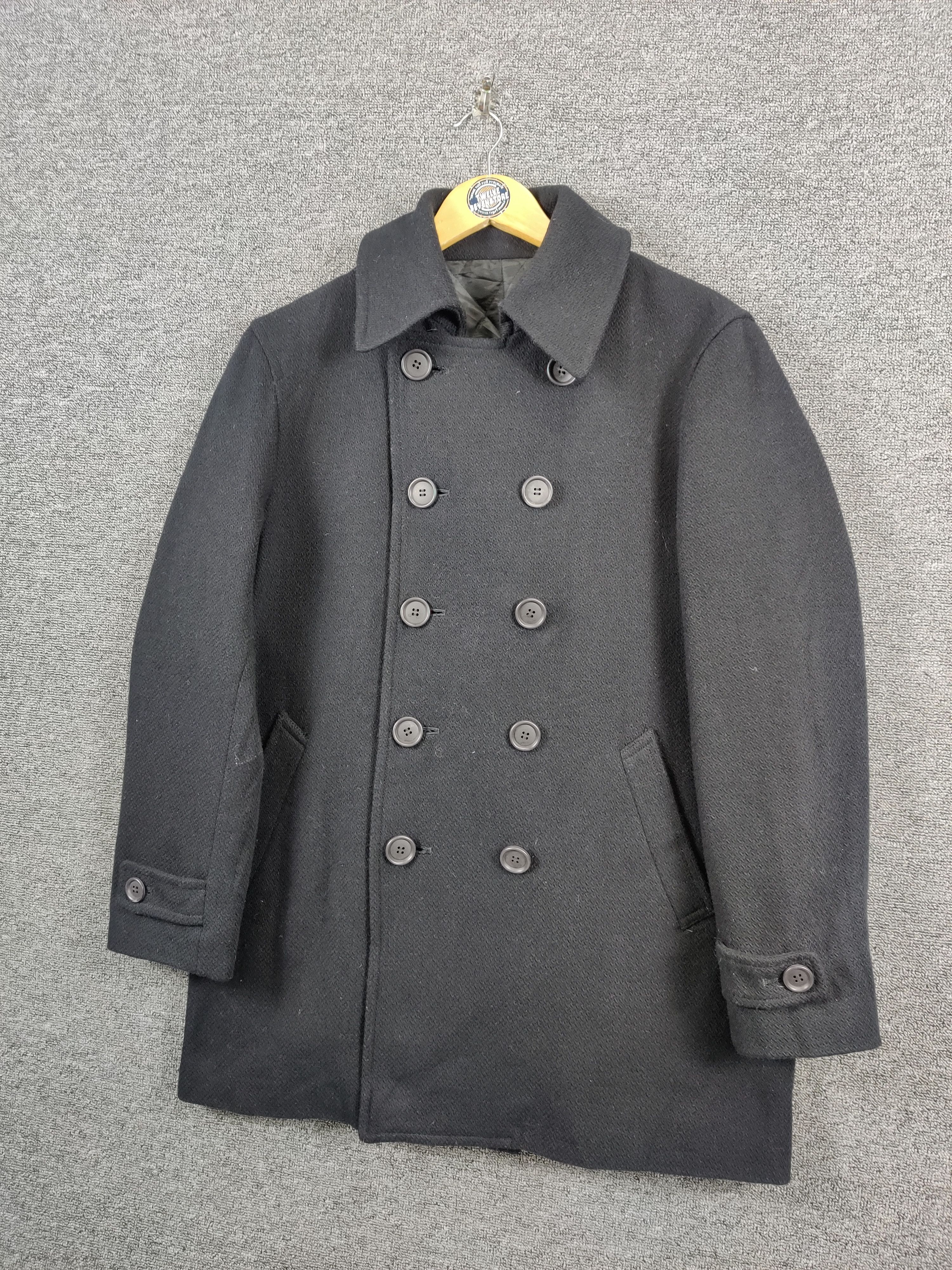 291295=Homme 291295= Homme Double Breasted Wool Coat Size US M / EU 48-50 / 2 - 2 Thumbnail