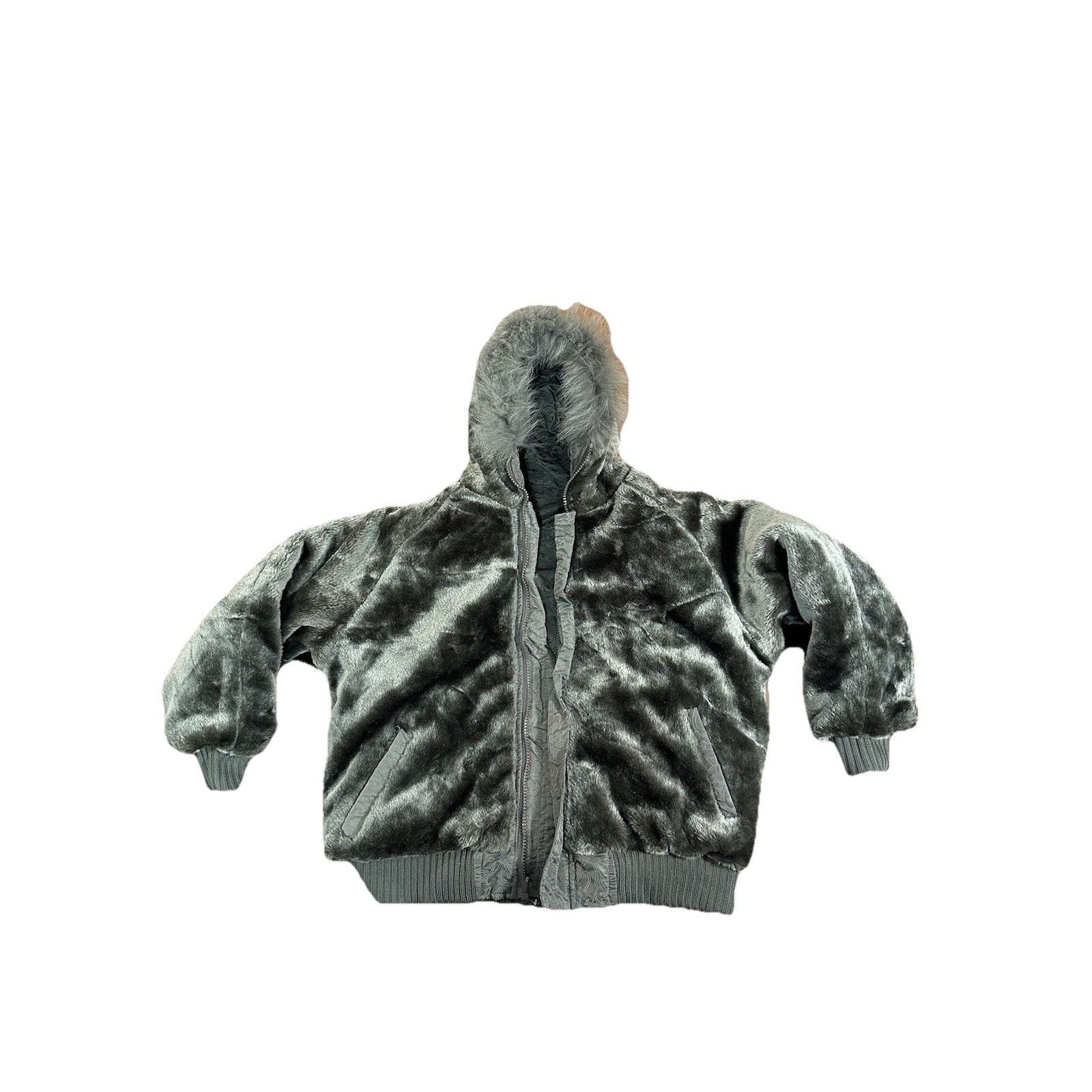 Vintage Vintage Johnny Blaze Reversible Faux Fur Jacket Coat Y2K 90s Size US L / EU 52-54 / 3 - 5 Thumbnail