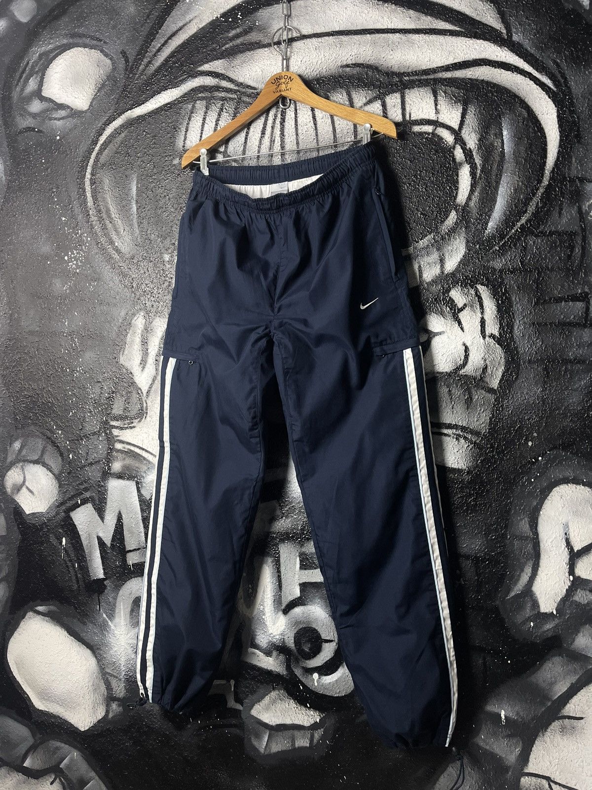 Nike × Vintage Y2K Nike Vintage Nylon Drill Pants Men’s Size M Size US 32 / EU 48 - 1 Thumbnail