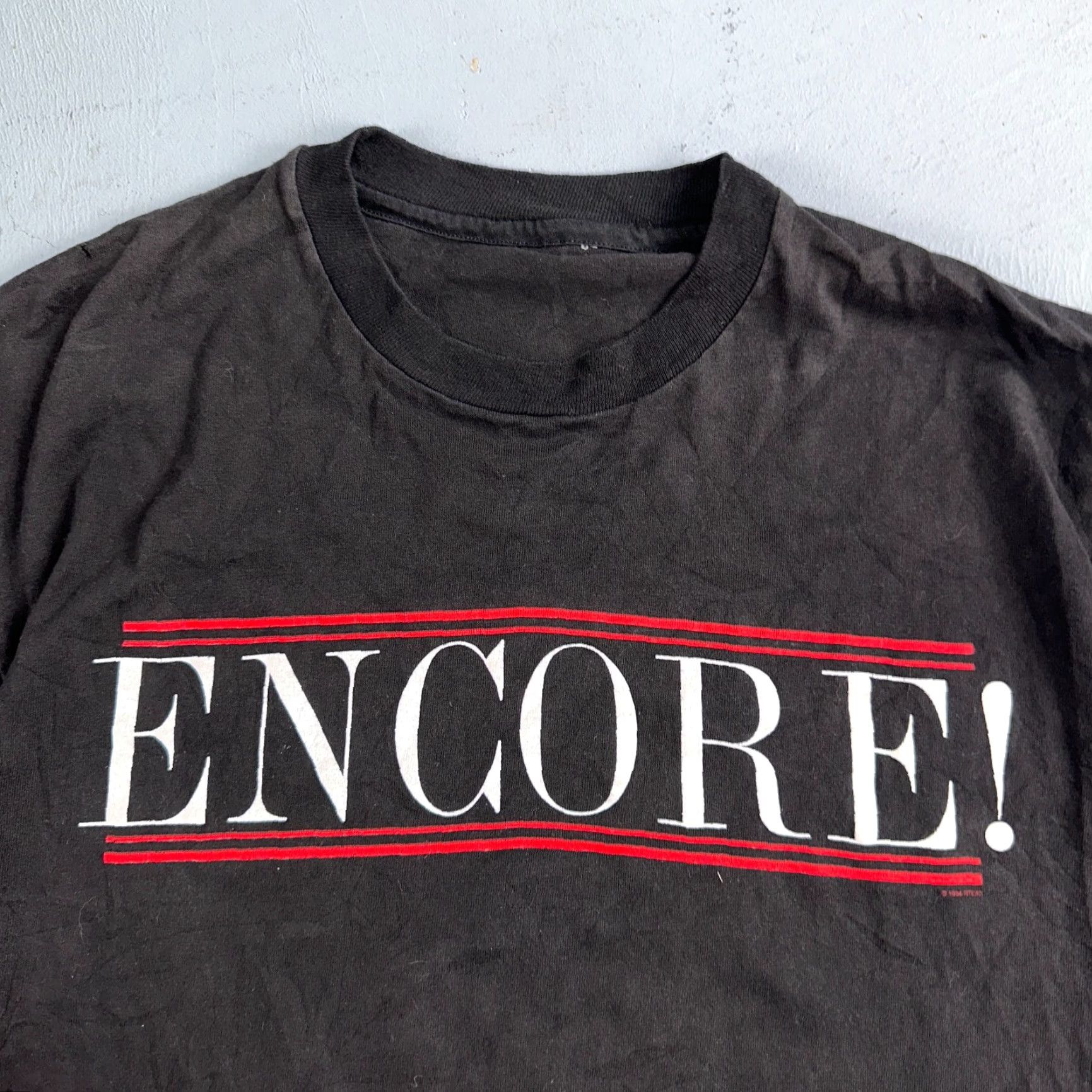 Carrera VTG 1994 Encore! The Three Tenors Carreras Domingo Pavarotti Concert T Shirt 90s VTG Shirt Men L Black Size US L / EU 52-54 / 3 - 2 Thumbnail