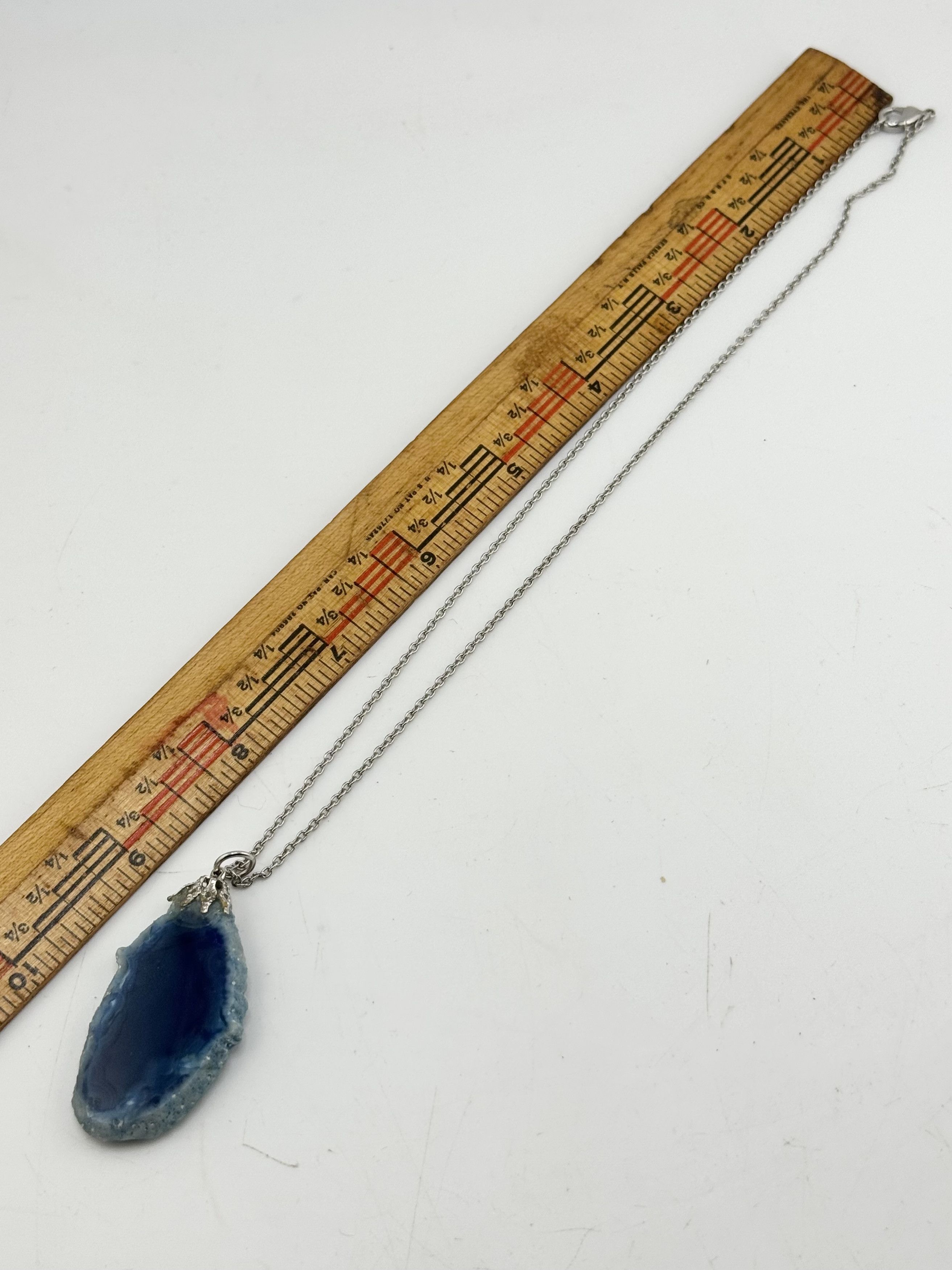 Vintage Vintage blue geode Jewish star necklace Size ONE SIZE - 5 Thumbnail