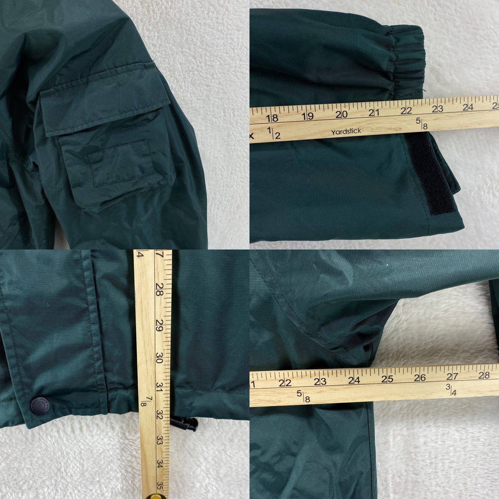 Eddie Bauer VINTAGE Eddie Bauer Mens S Green Hooded Windbreaker Nylon Jacket Zipper Pockets Full Zip - VTG Size US S / EU 44-46 / 1 - 8 Thumbnail