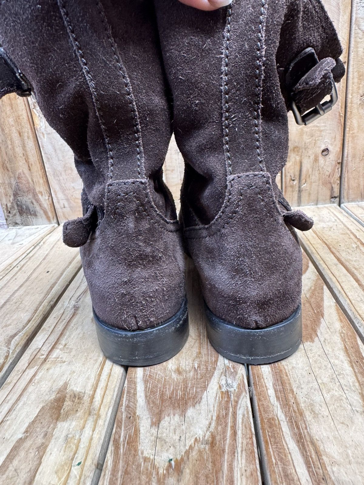Prada PRADA brown suede strappy women’s boots EUR 41 US 11 UK 8 Size US 11 / IT 41 - 6 Thumbnail