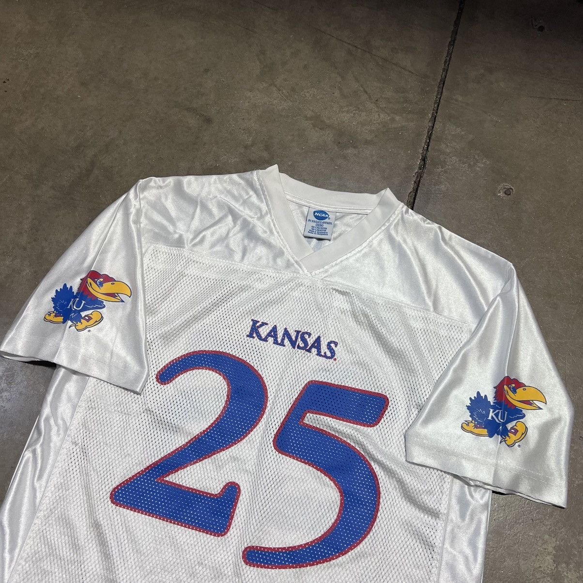 NCAA Vintage Kansas Jayhawks Mesh Football Jersey NCAA Logo 25 Size US M / EU 48-50 / 2 - 4 Thumbnail