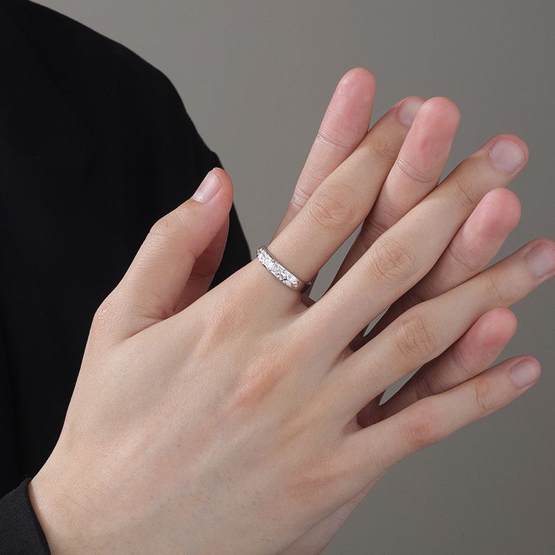 Jewelry Dark Jewelry Rings Open Size Chrome Ring (Size 7-13) Size ONE SIZE - 2 Thumbnail