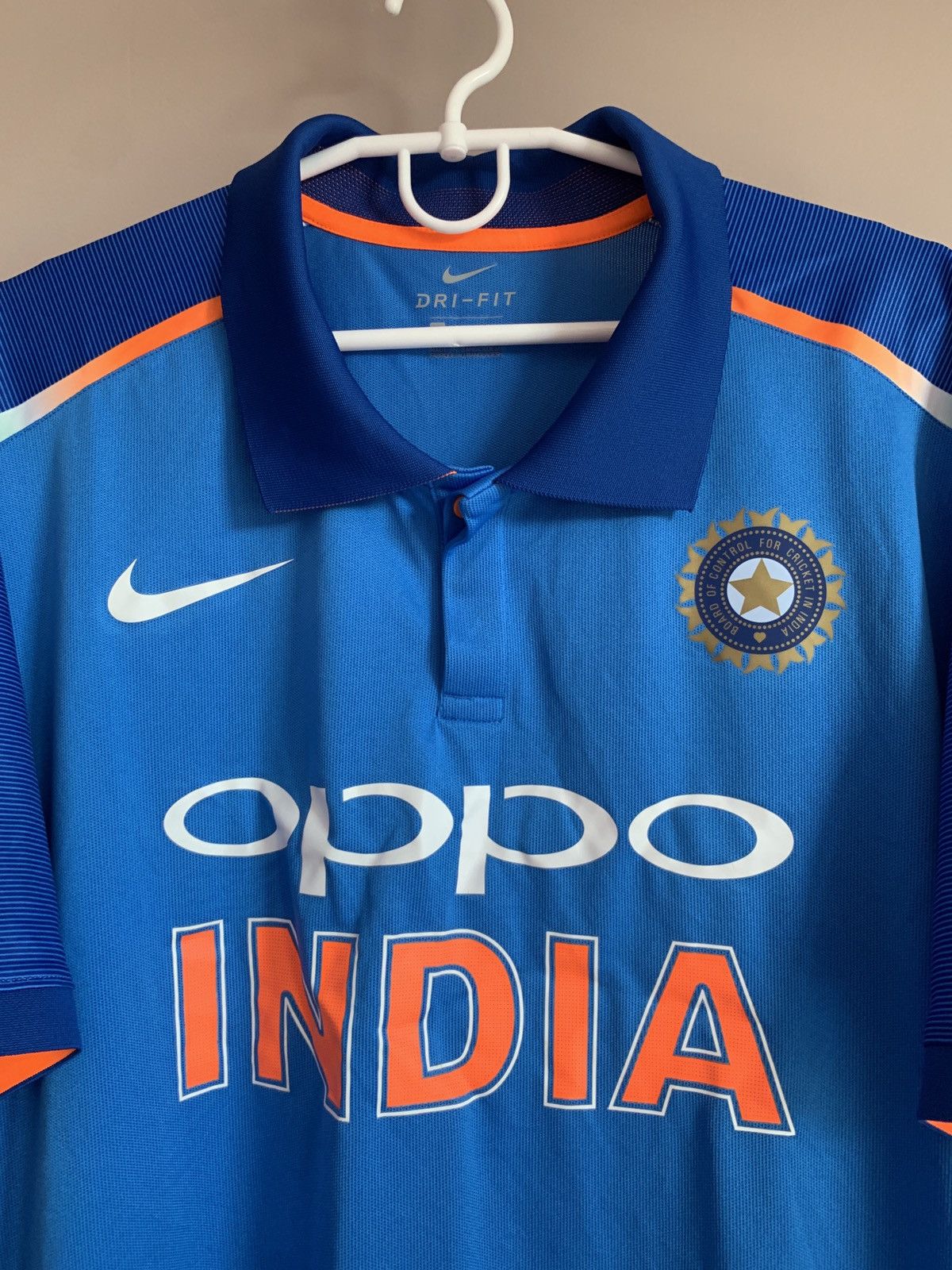 Nike India Home Cricket Polo Shirt Nike Jersey Size XXL Size US XXL / EU 58 / 5 - 5 Thumbnail