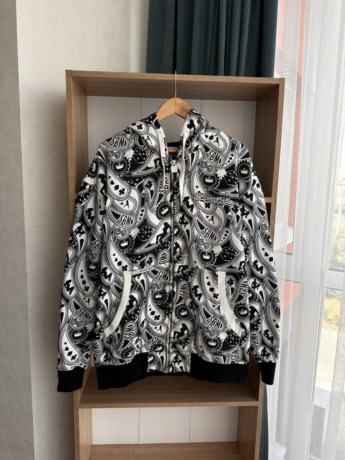 Pre-owned Archival Clothing Ed Hardy By Christian Audigier Style Japanese Hoodie In White