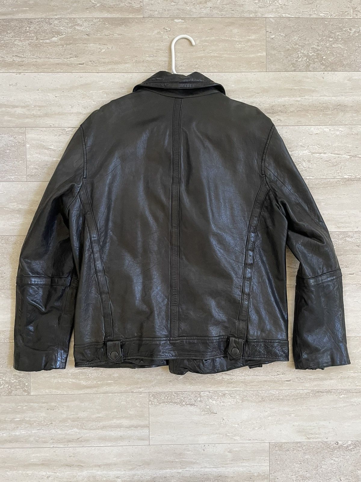 Gap × Vintage GAP Calf-Skin Leather Jacket Size US L / EU 52-54 / 3 - 2 Thumbnail