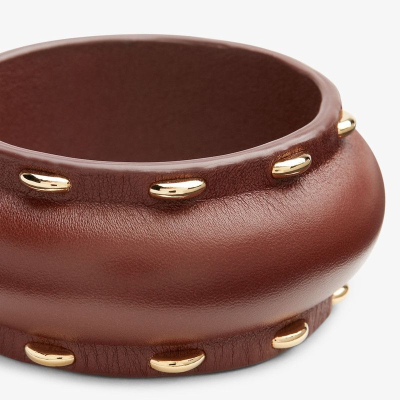 Fendi o1loc1c1225 Size: OS/Leather Bracelet in Brown Size ONE SIZE - 2 Thumbnail