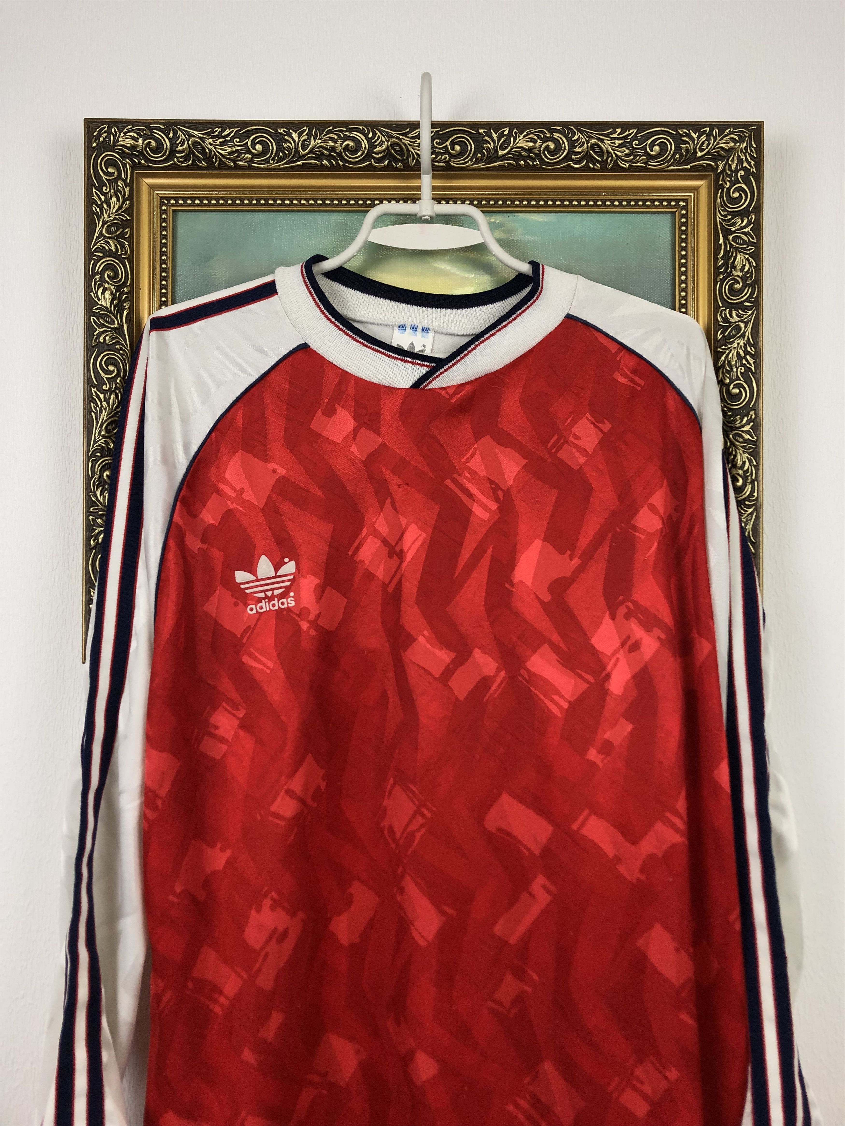 Adidas Vintage Arsenal Football Template Gunners Rare Jersey Long Size US XL / EU 56 / 4 - 2 Thumbnail