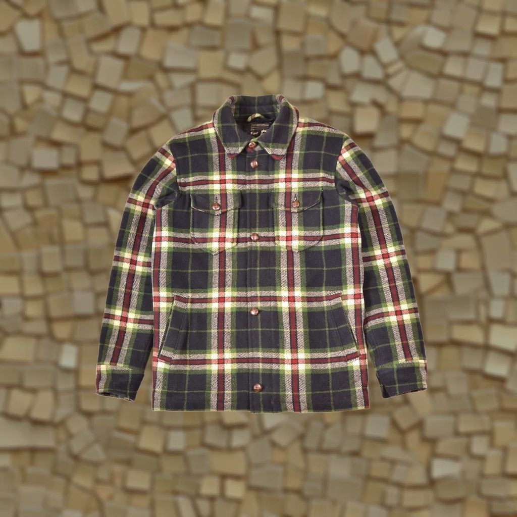 Edwin Edwin Rafterman Plaid Insulated Jacket Mens Size S Multicolor Wool 60% / 40% Pea Coat Year/Style: Used, Regular Fit S Size US S / EU 44-46 / 1 - 1 Thumbnail