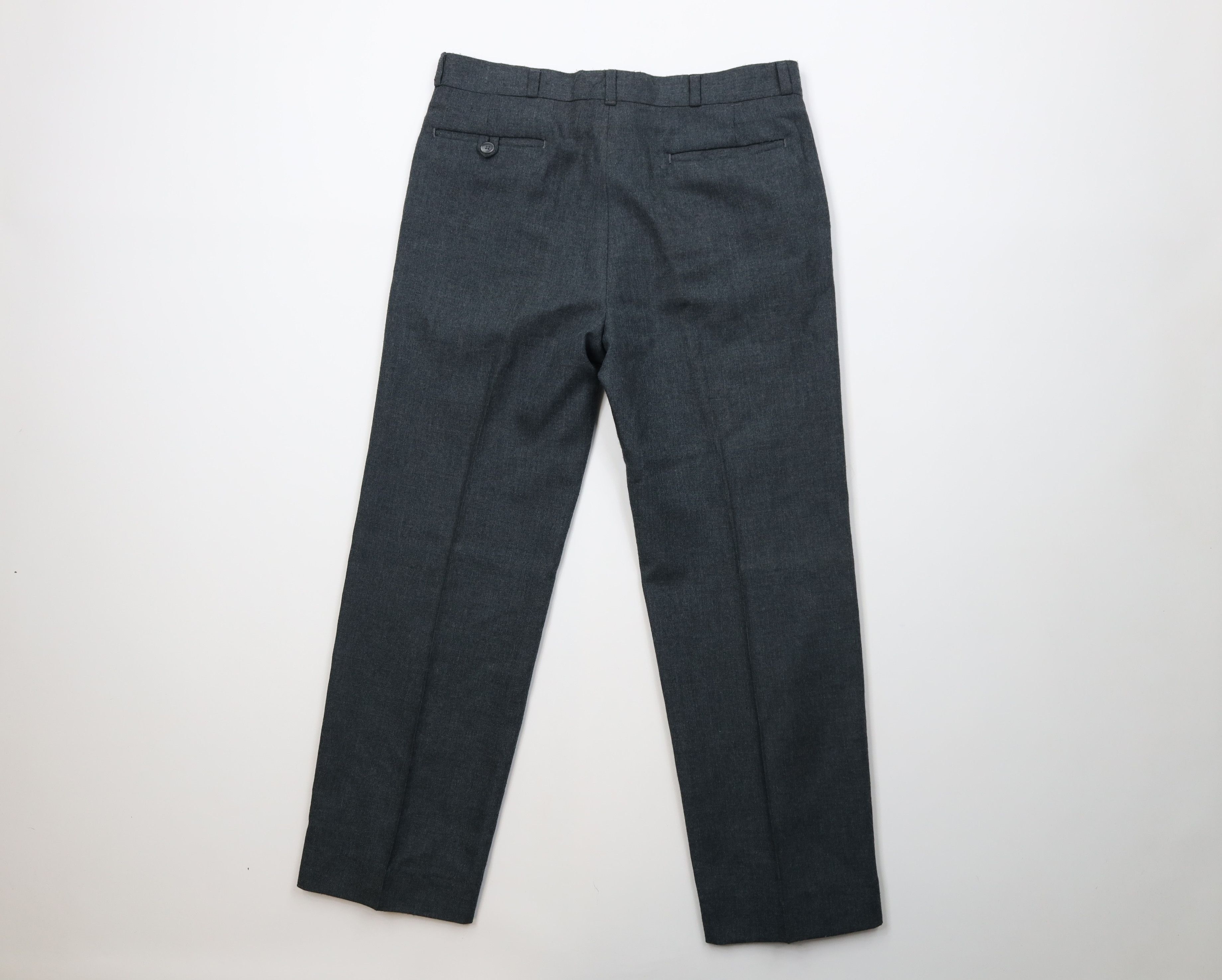 Vintage Vintage 70s Streetwear Heavy Wool Knit Chino Pants Gray USA Size US 34 / EU 50 - 9 Thumbnail