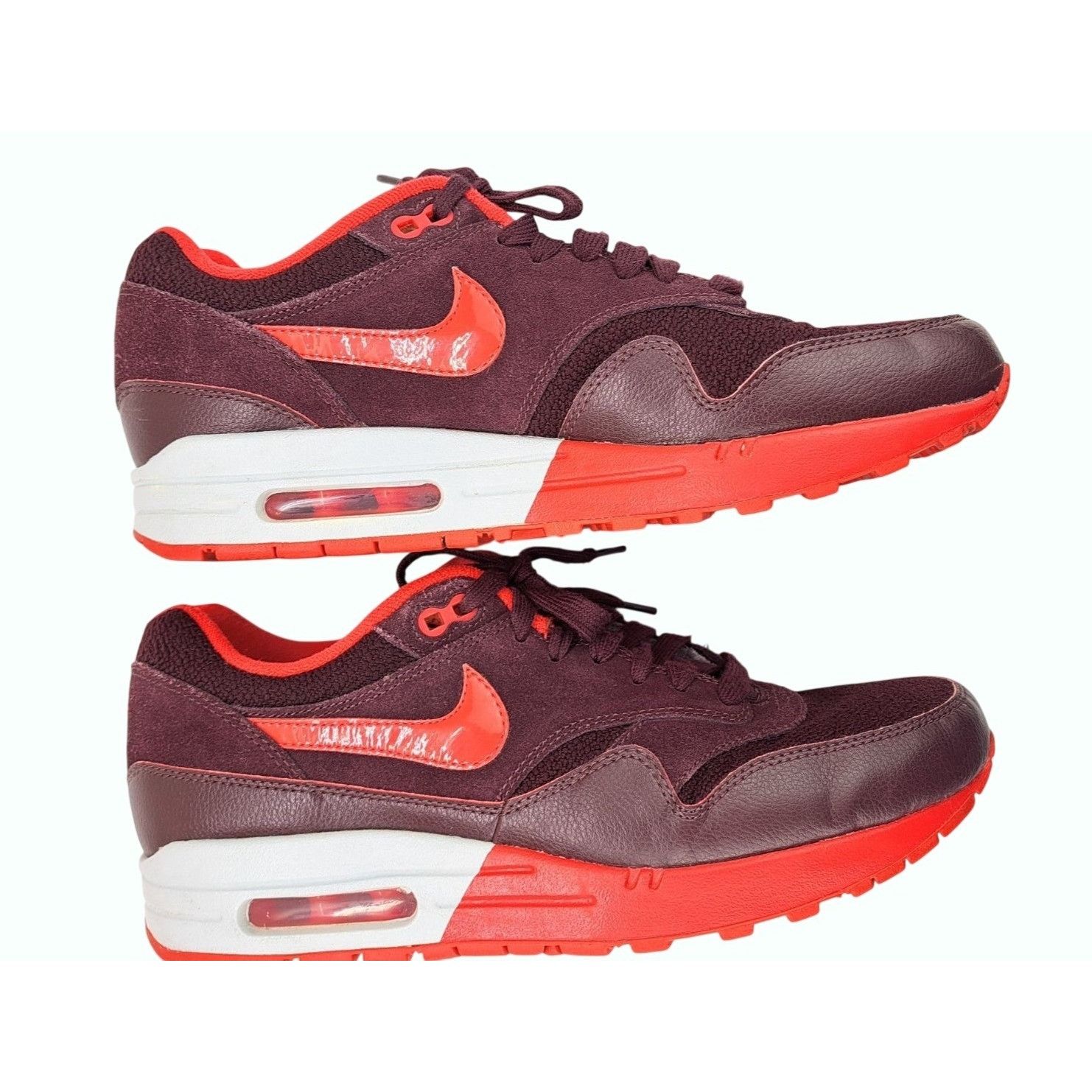 Nike Nike Air Max 1 Sneaker Shoe Women Size 10 Burgundy Platinum Size US 10 / IT 40 - 8 Thumbnail