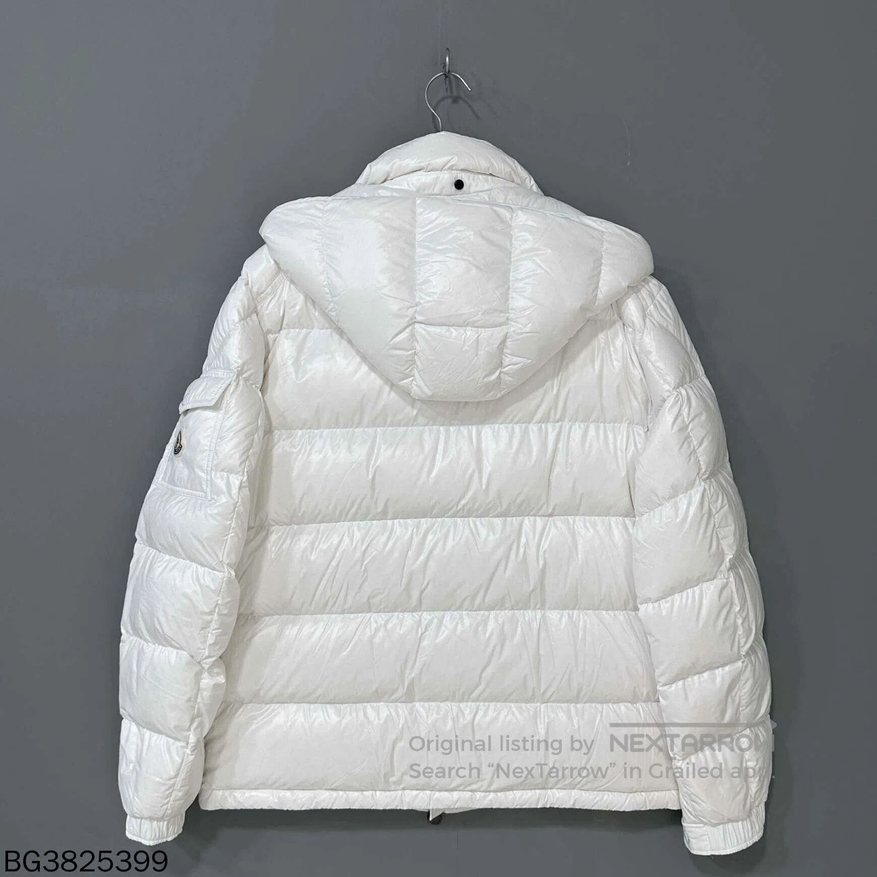 Moncler Moncler Maya White Logo Down Jacket. Size US XXL / EU 58 / 5 - 3 Thumbnail