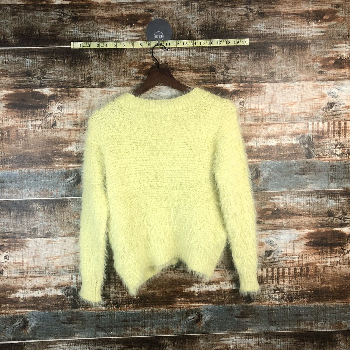 Vintage DL Choco Raffine Yellow Mohair Knitwear #C541 Size M / US 6-8 / IT 42-44 - 12 Thumbnail