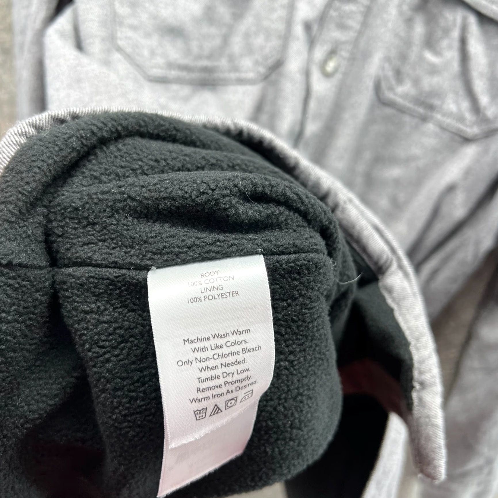 Eddie Bauer Eddie Bauer Shirt Men TXL Heather Gray Button Down Fleece Lined Shacket Tall Size US XL / EU 56 / 4 - 3 Thumbnail