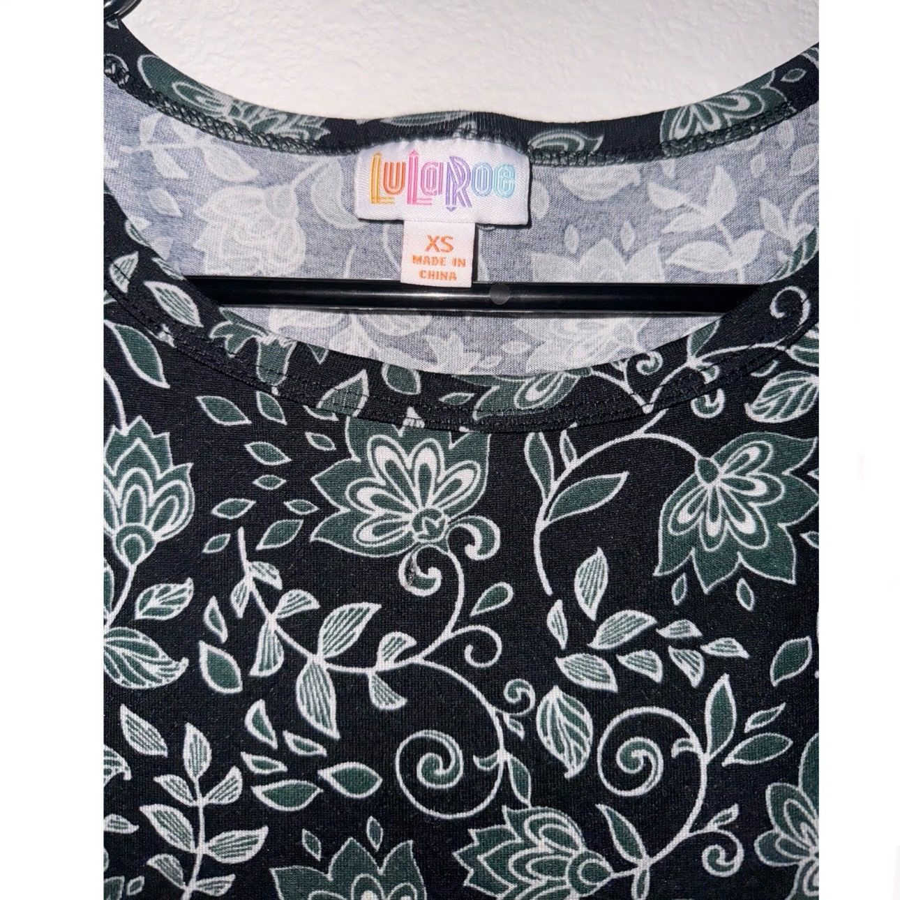 Other × Vintage Women’s Floral Patterned By LuLaRoe Fairy Goth Grey Dress Size S / US 4 / IT 40 - 3 Thumbnail