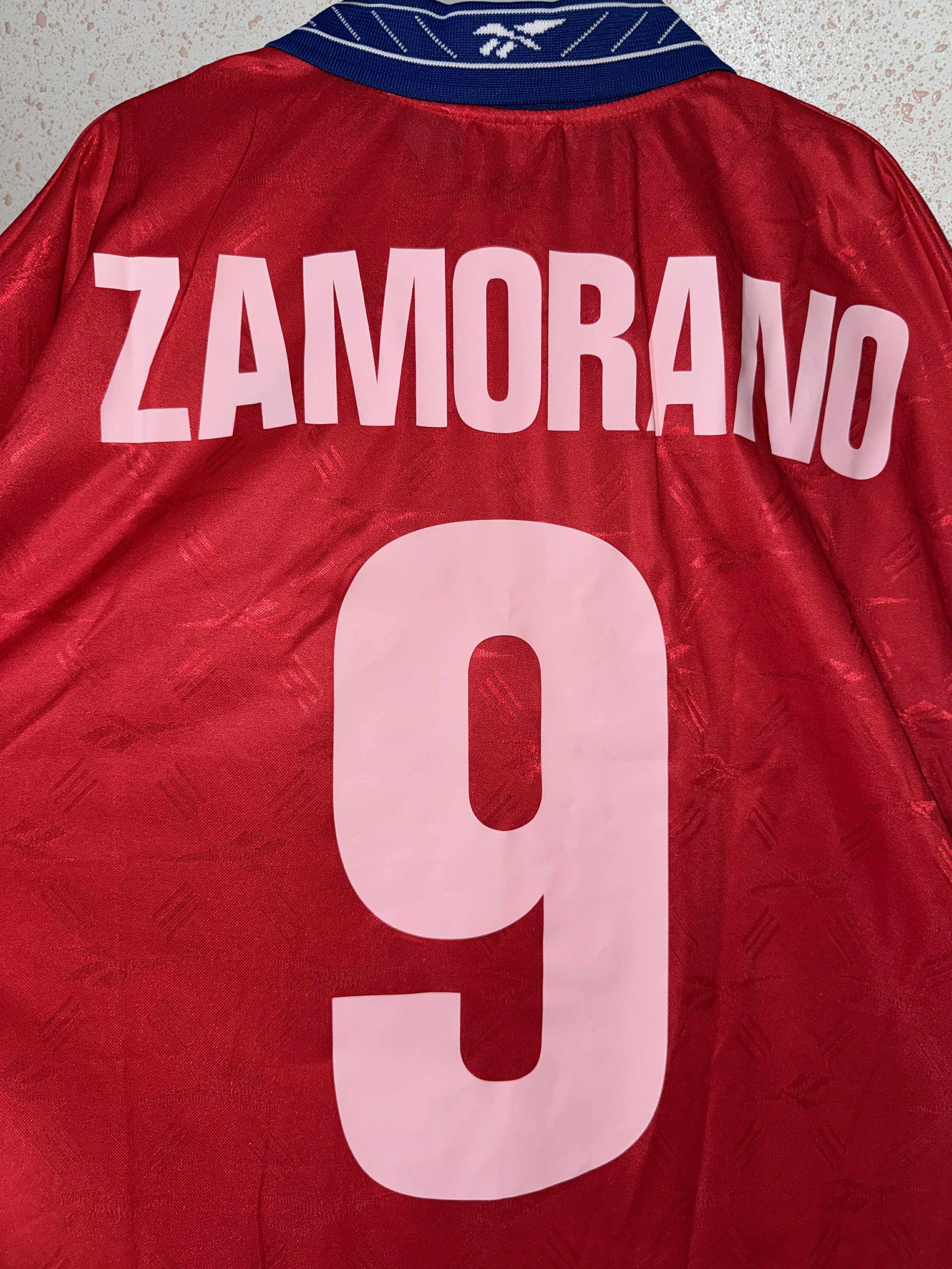 Reebok Chile 1998/00 Home Shirt Reebok - Zamorano #9 Size US XL / EU 56 / 4 - 9 Thumbnail
