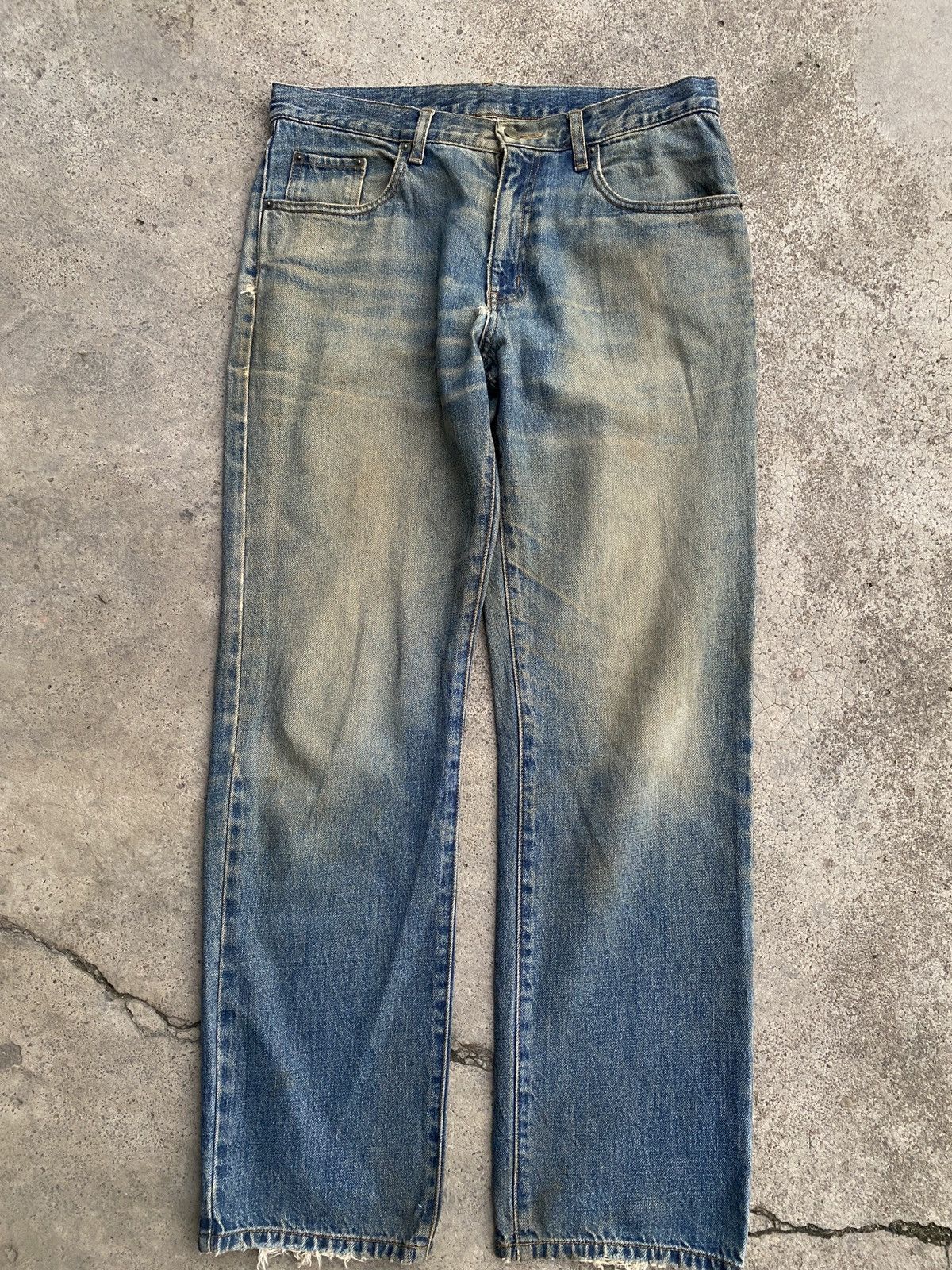 Japanese Brand Vintage Top velu loose cut denim Size US 33 - 2 Thumbnail