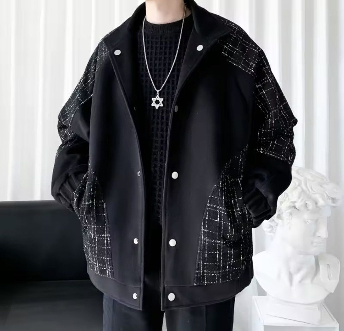 Japanese Brand Japanese Vintage Style Tweed Trendy Casual Coat Jacket Size US XL / EU 56 / 4 - 2 Thumbnail