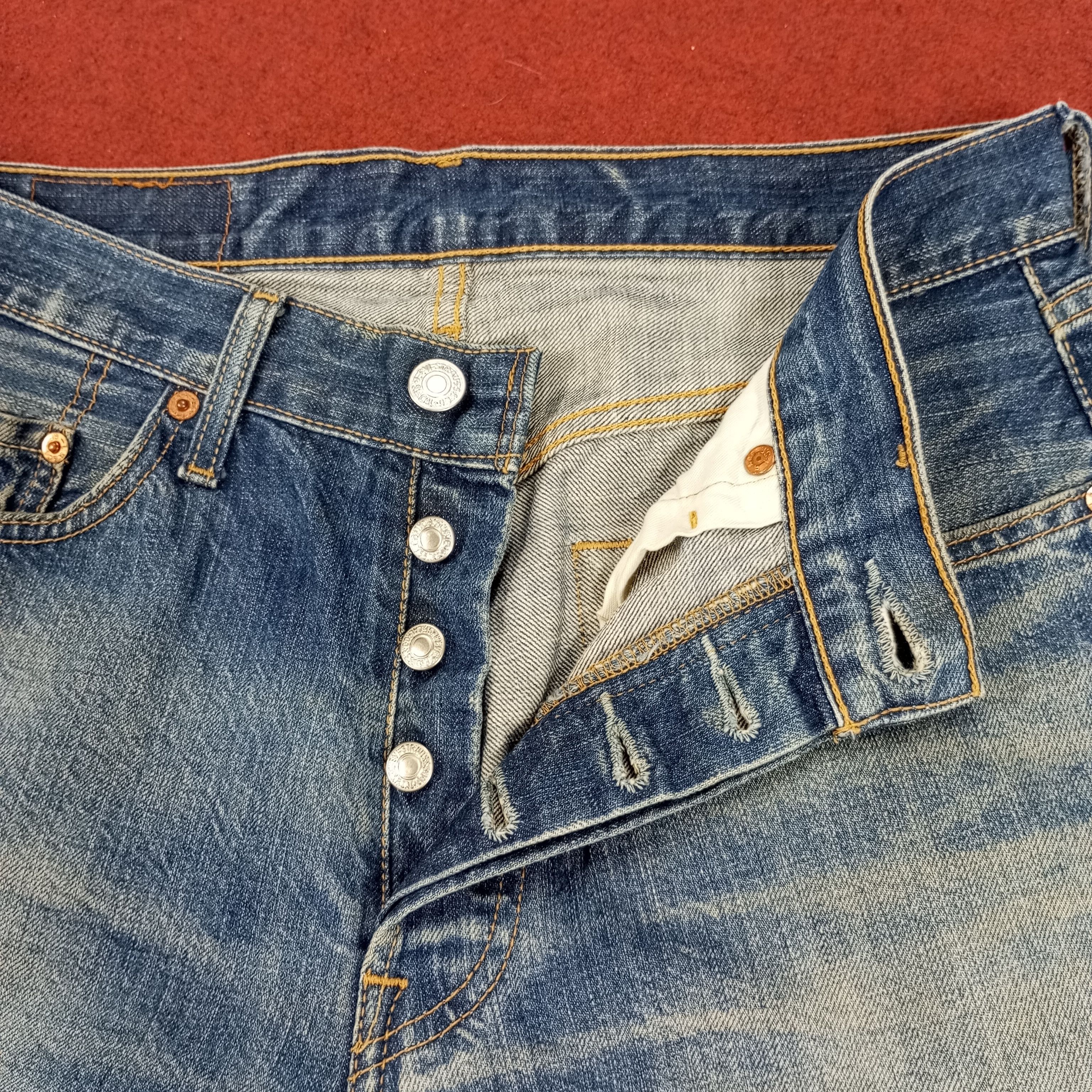 Levi's × Vintage Levis 501 Distressed Jeans Streetwear Style Size US 29 - 12 Thumbnail