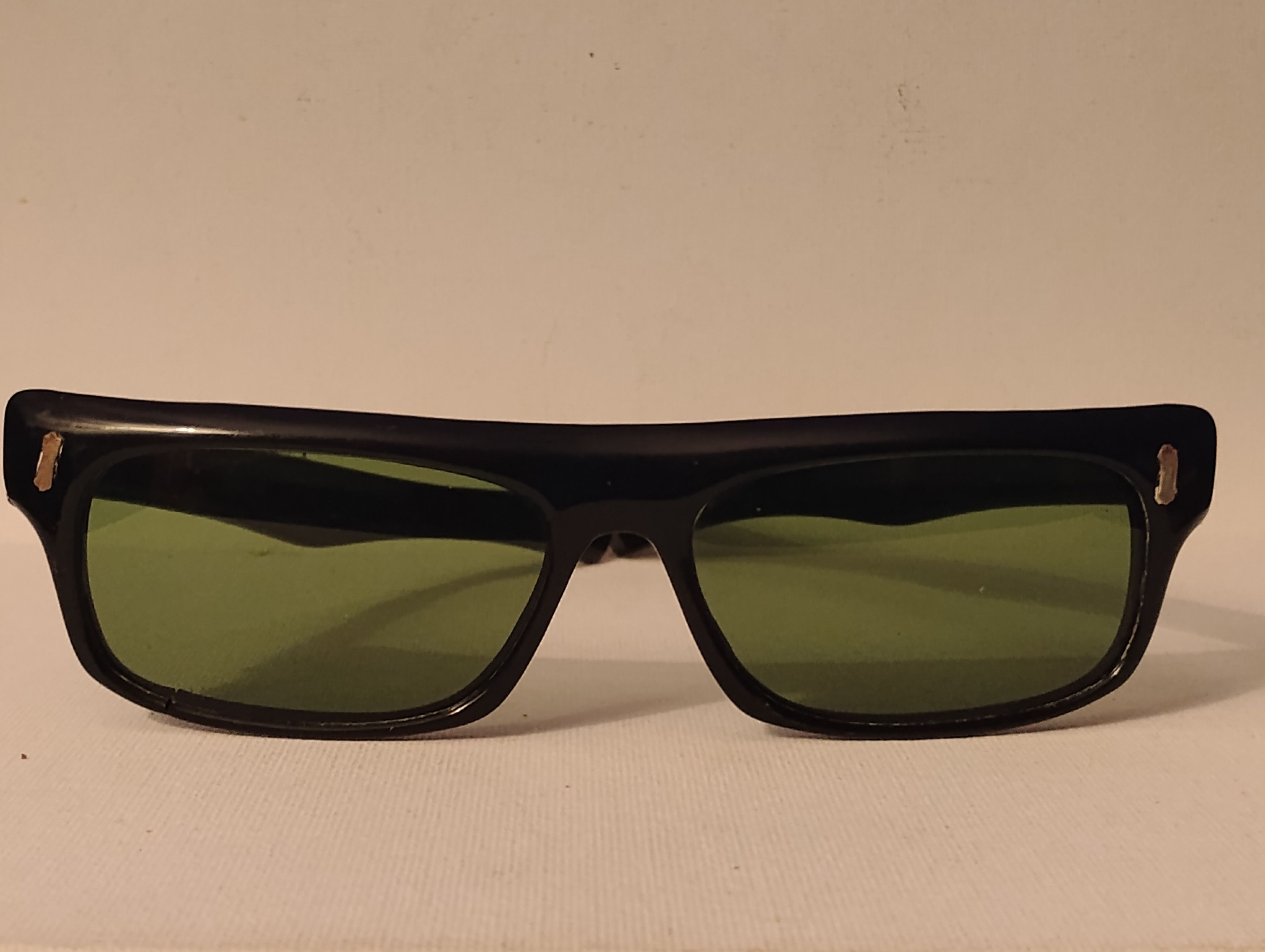 Other Retro Rockabilly Black Unisex Sunglasses Green Glass NOS Size ONE SIZE - 1 Thumbnail